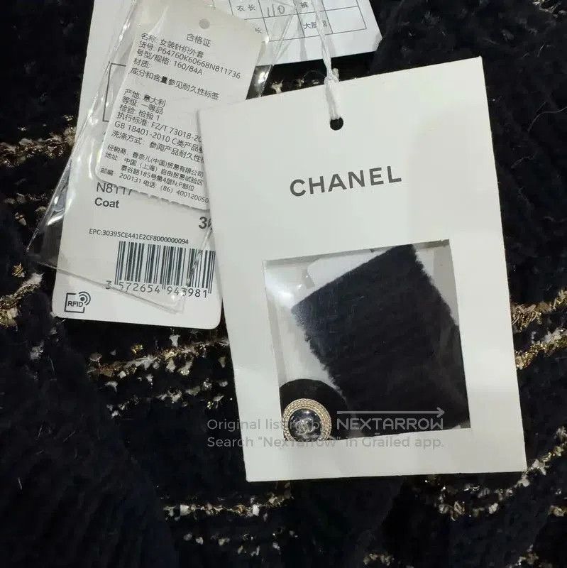 Chanel Chanel Deep Blue Cashmere Women's Coat . Size S / US 4 / IT 40 - 4 Thumbnail