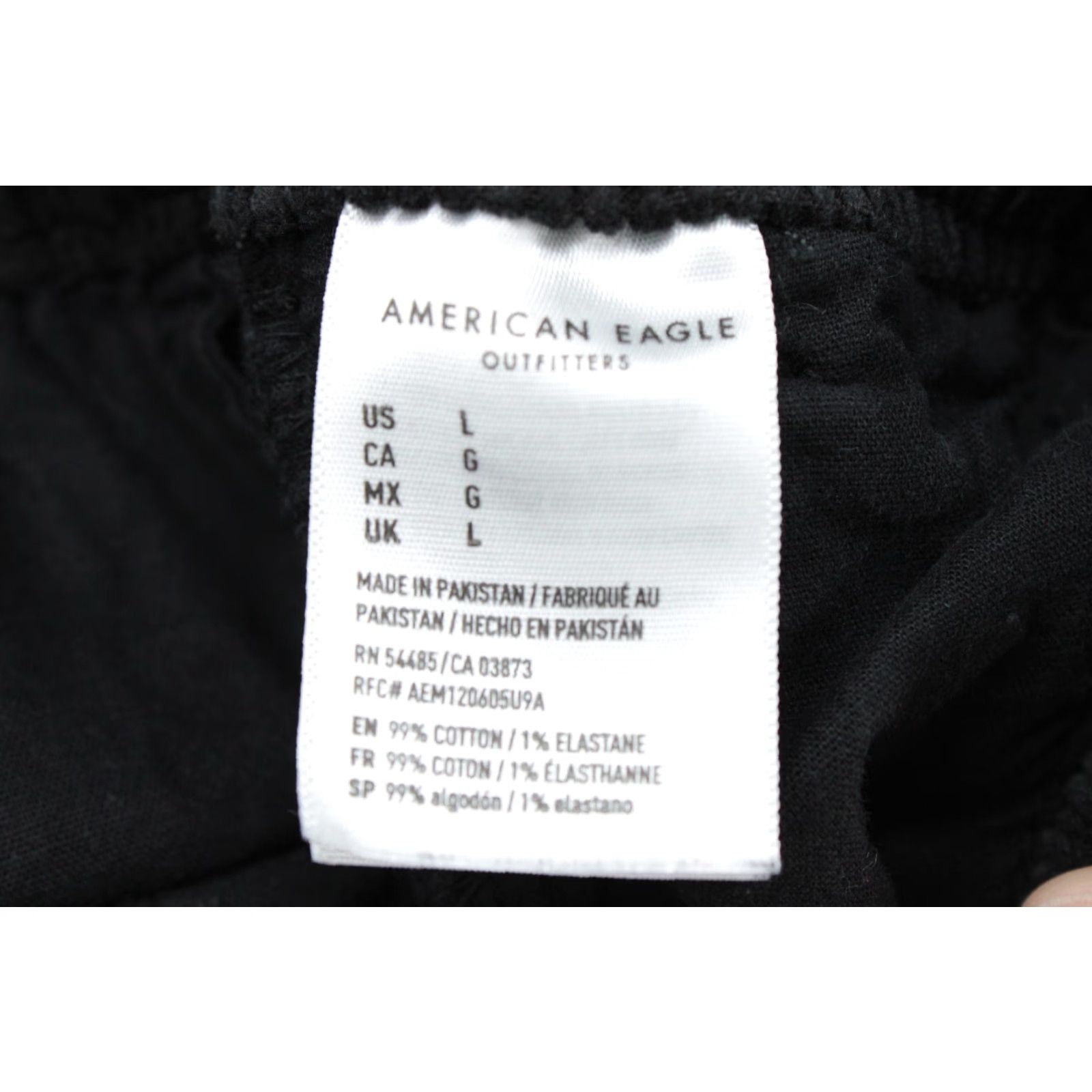 American Eagle Outfitters VINTAGE American Eagle Corduroy Pants Mens Large Drawstring Black Next Level Flex Preppy Size US 33 - 6 Thumbnail