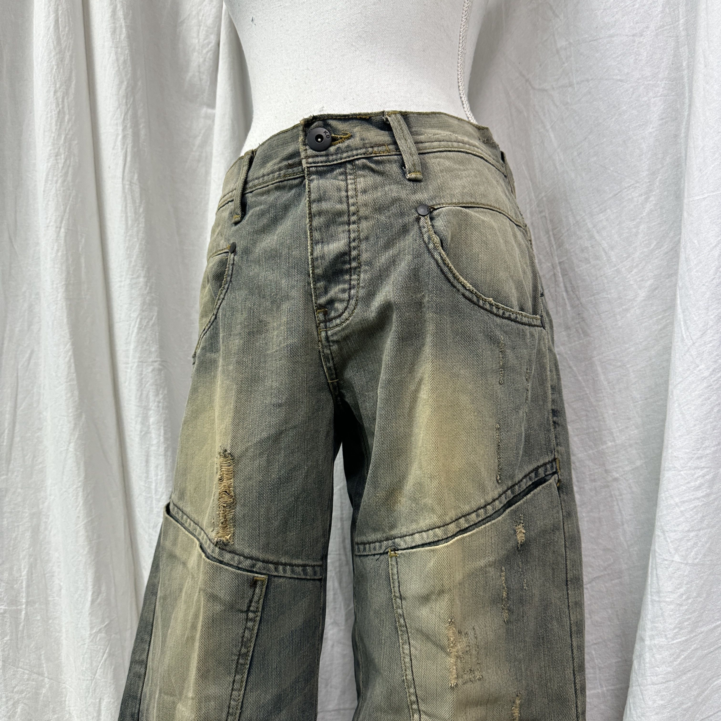 Vintage Vintage Denim Streetwear Baggy Rotten Green Jeans 00s Size US 30 / EU 46 - 2 Thumbnail