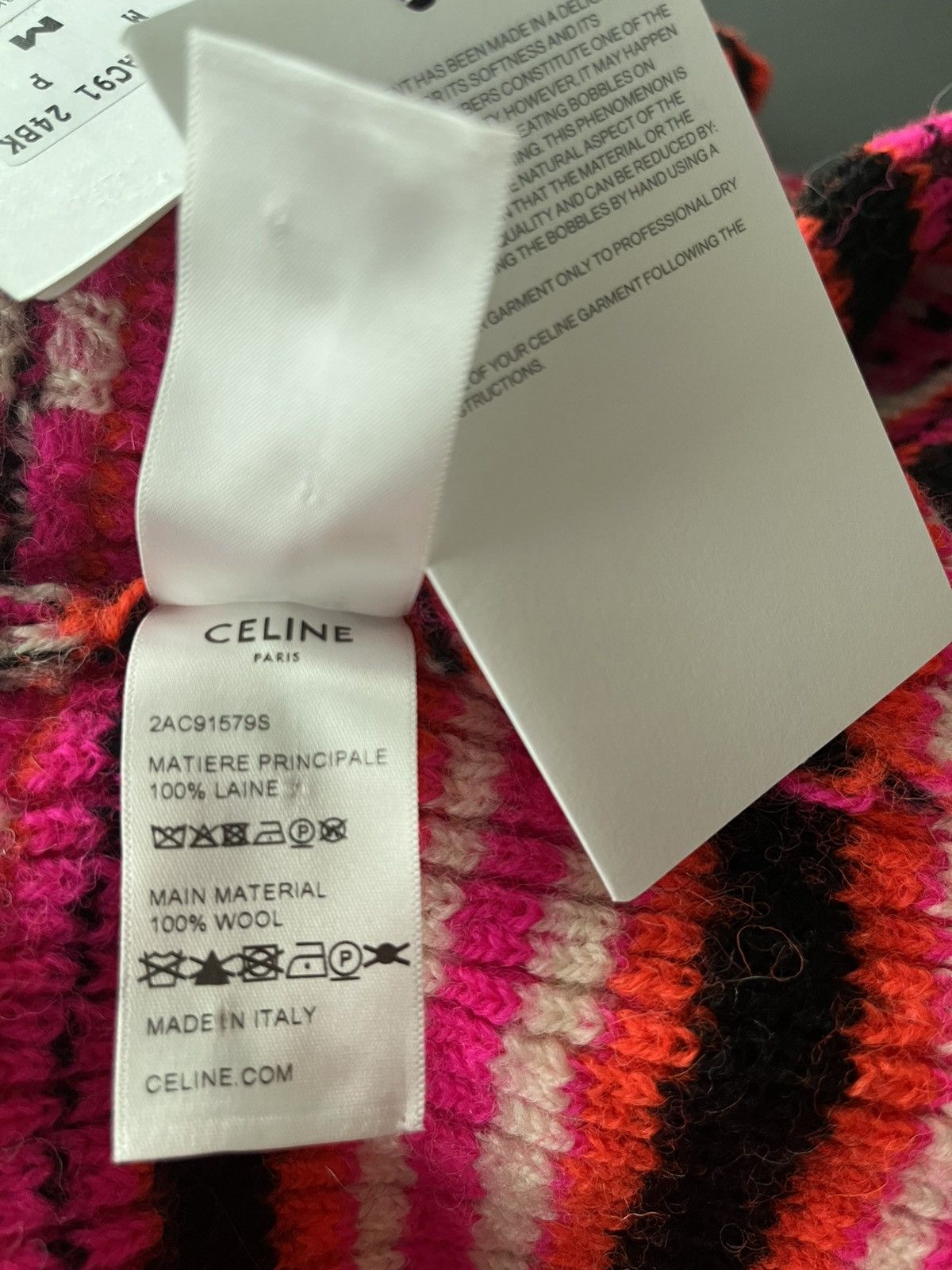 Celine × Hedi Slimane Super Runway Celine Hedi Slimane Logo Cardigan Coat Rare Size US L / EU 52-54 / 3 - 10 Thumbnail