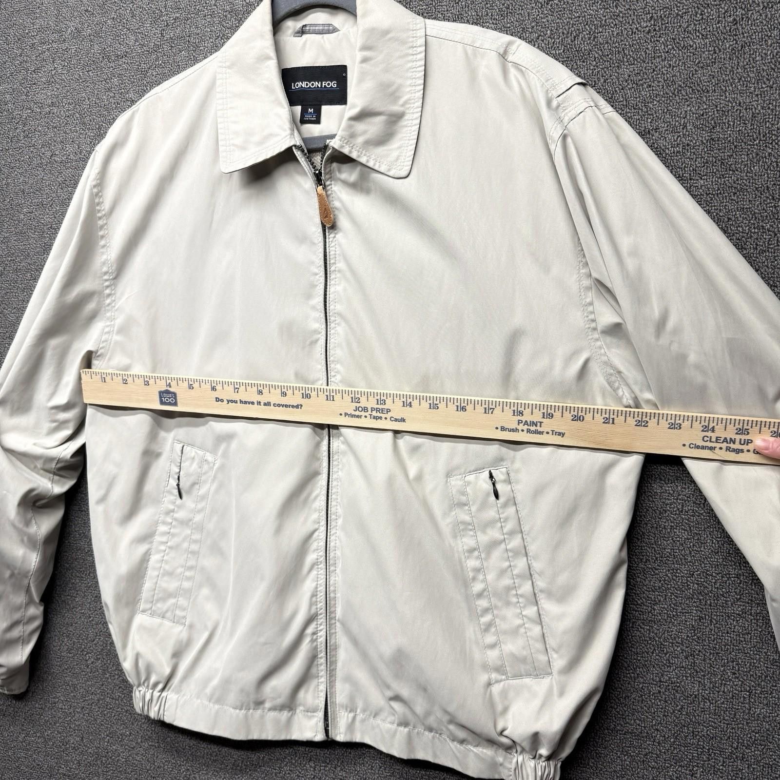 London Fog London Fog Men’s M Beige/Ivory Full Zip Bomber Golf Grandpa Size US M / EU 48-50 / 2 - 5 Thumbnail