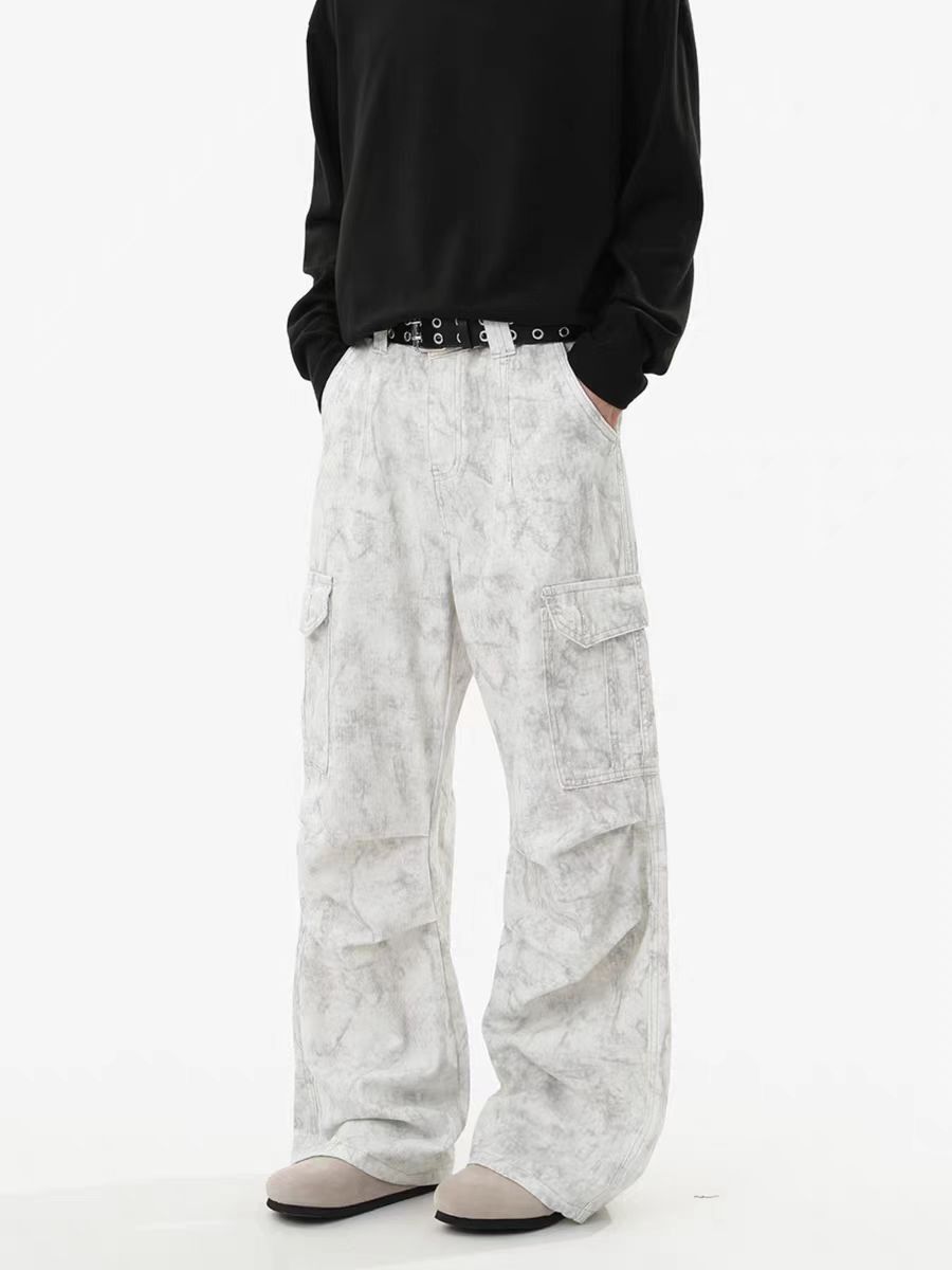 Japanese Brand × Jean Workwear tie-dye high street casual paratrooper trousers Size US 32 / EU 48 - 2 Thumbnail