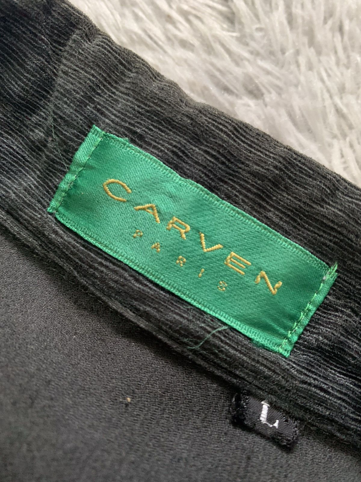 Carven Carven Paris Long Shirt Vintage ( Semi Corduroy Cloth ) Size US L / EU 52-54 / 3 - 2 Thumbnail