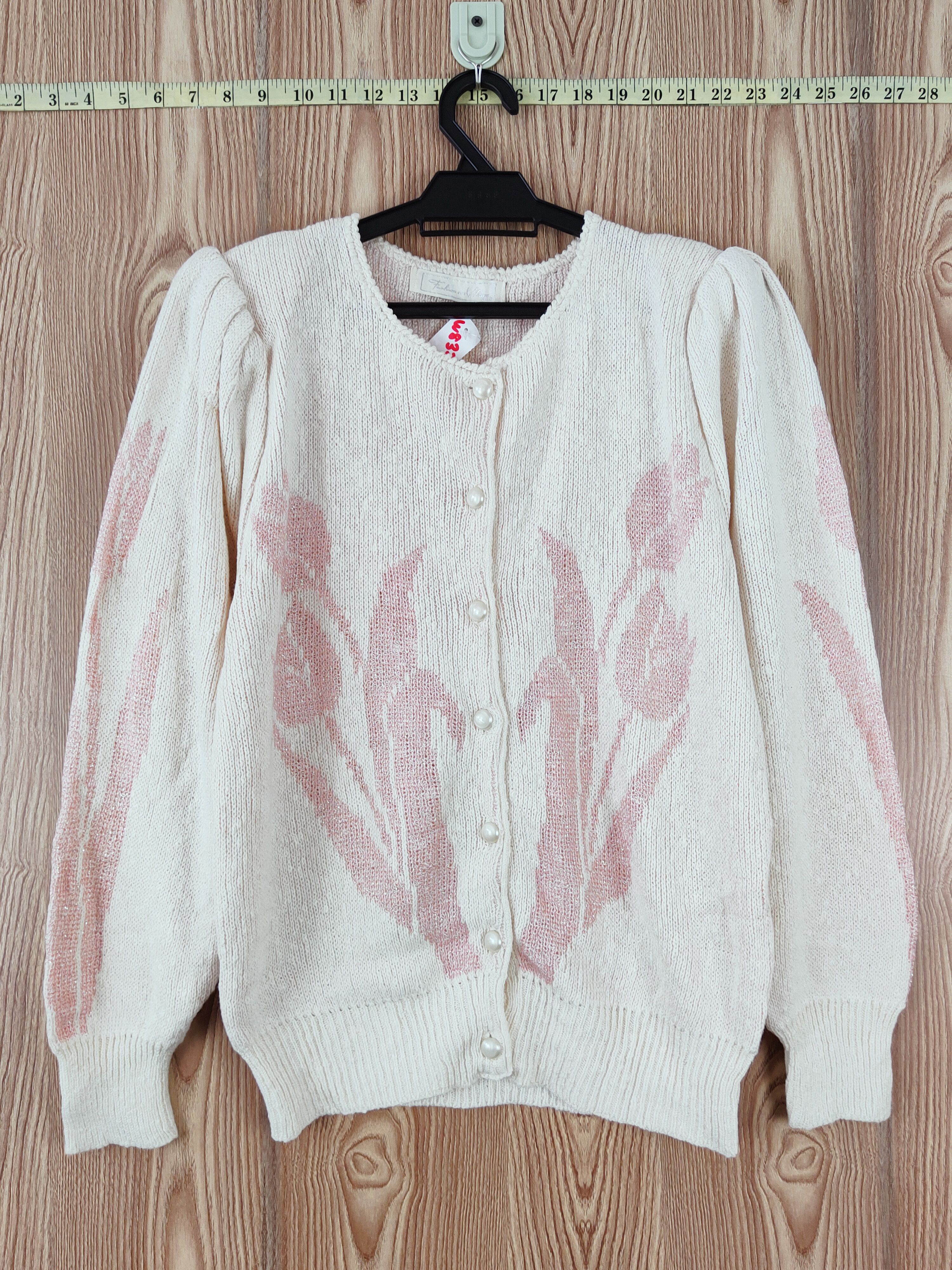 Homespun Knitwear × Japanese Brand Fashion and Village Cream Knitwear Cardigan #W832 Size M / US 6-8 / IT 42-44 - 1 Thumbnail