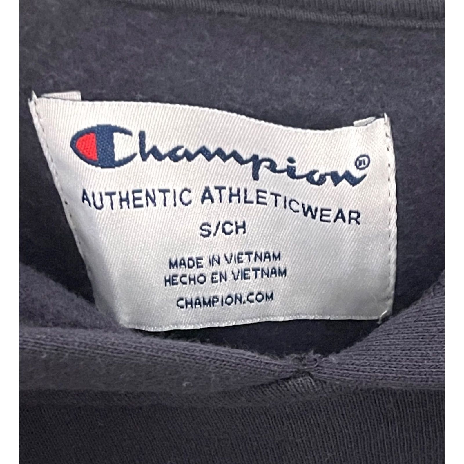 Champion Champion Logo Hoodie Unisex Adult Small Navy Blue Fleece Front Pocket NEW Size US S / EU 44-46 / 1 - 4 Thumbnail