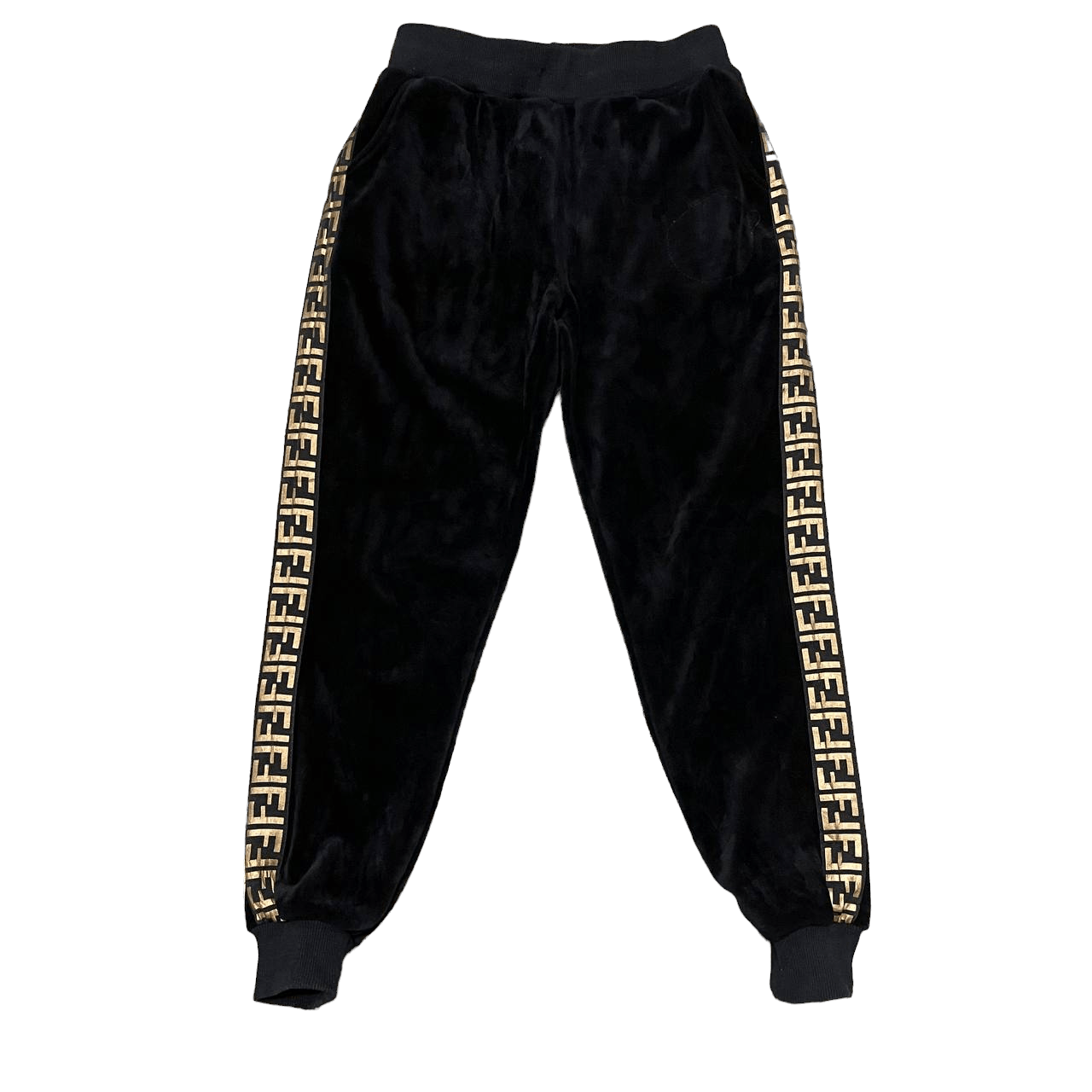 Japanese Brand Vintage Japanese Brand FF Logo Sipe Tape Velvet Sweatpants Size US 32 / EU 48 - 1 Thumbnail