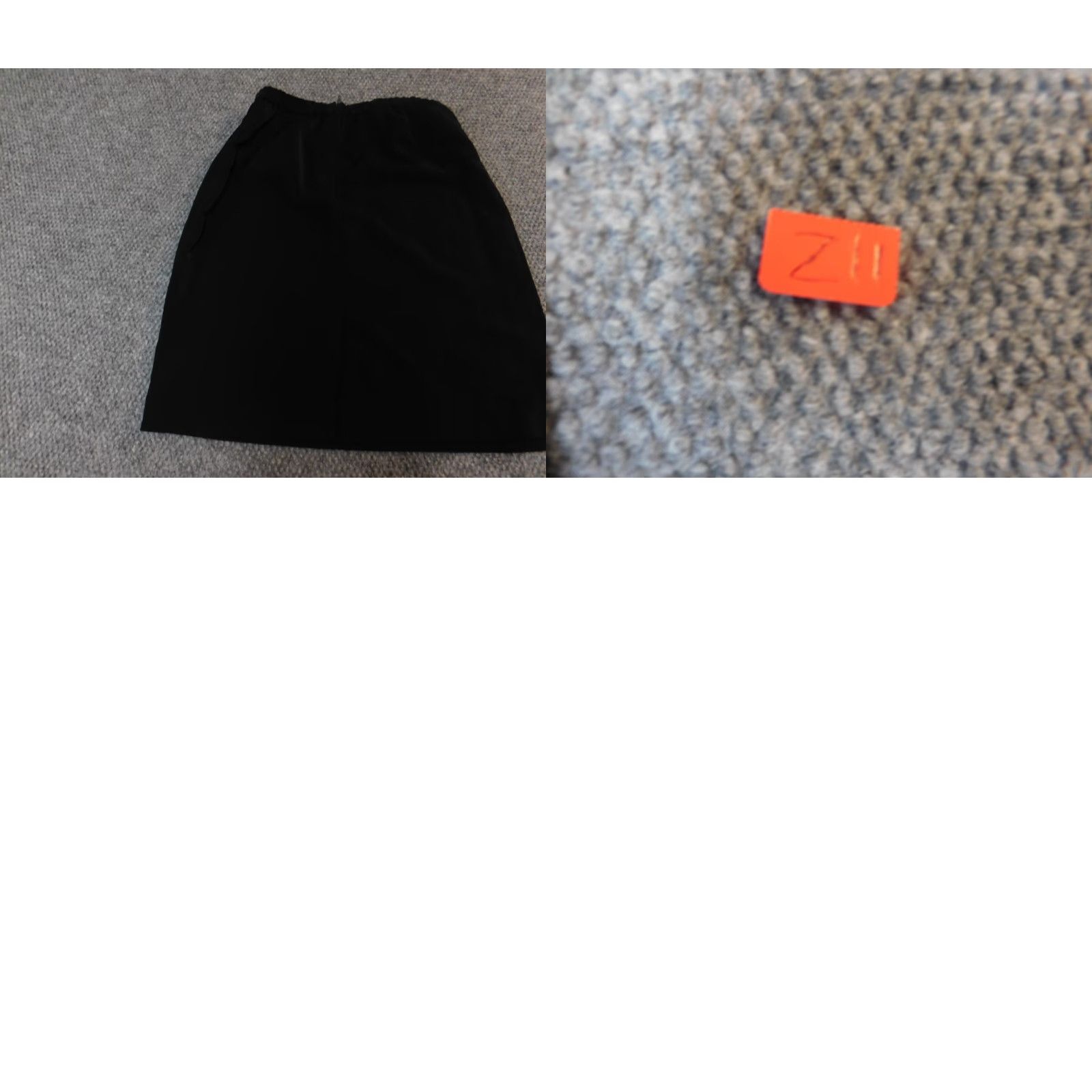 Vintage Positive Attitude Skirt Women's Regular Size 10P Black Knit Stretch A-Line Knee Length Zipper Casual Modern 2020s Size 32" / US 10 / IT 46 - 9 Thumbnail