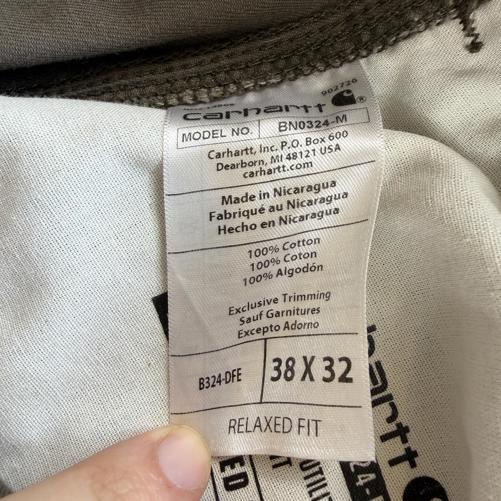 Carhartt Carhartt Relaxed Fit Twill Utility Work Pants 38x32 Gray Size US 38 / EU 54 - 6 Thumbnail