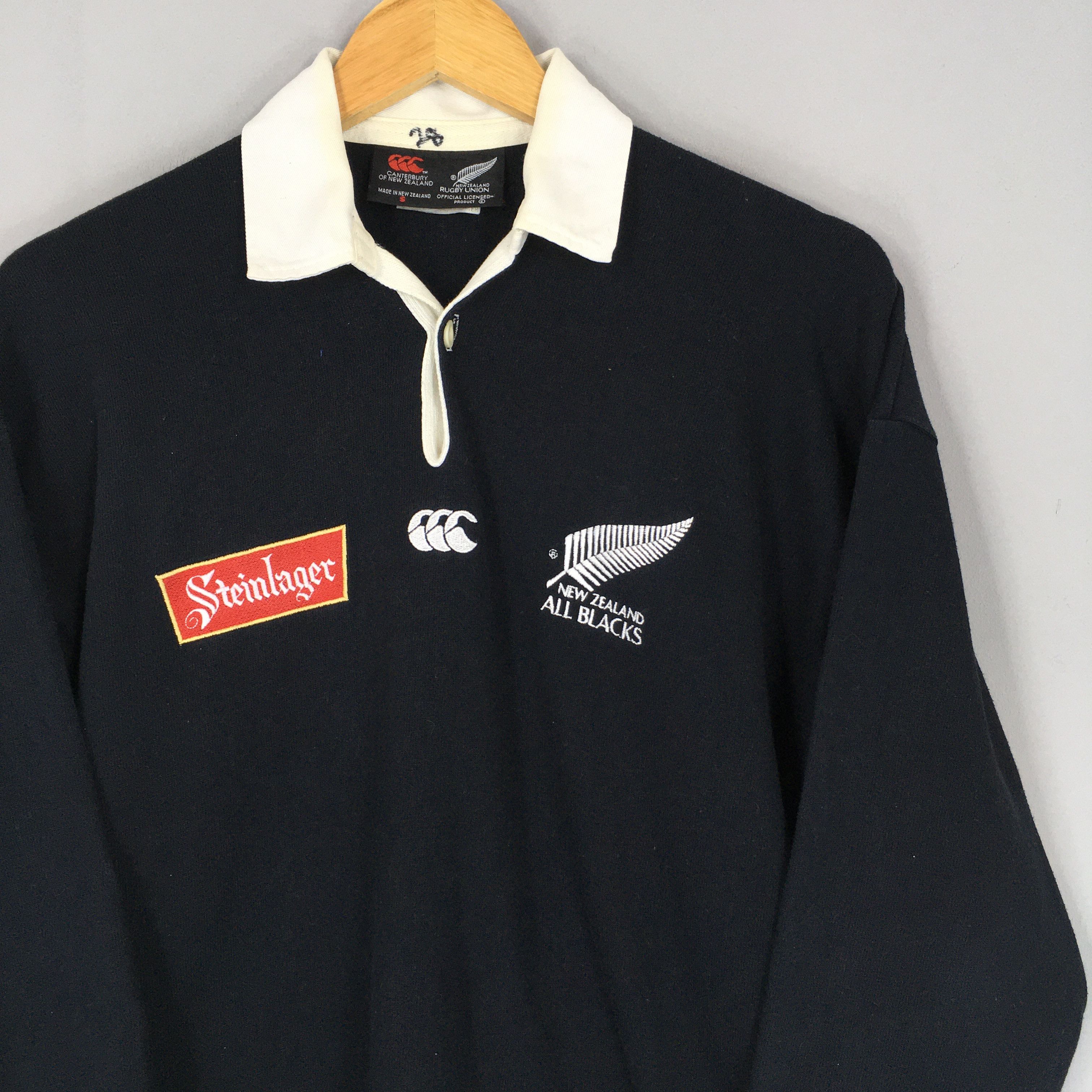 All Blacks Vintage Steinlager All Blacks Canterbury New Zealand Rugby Size US S / EU 44-46 / 1 - 2 Thumbnail