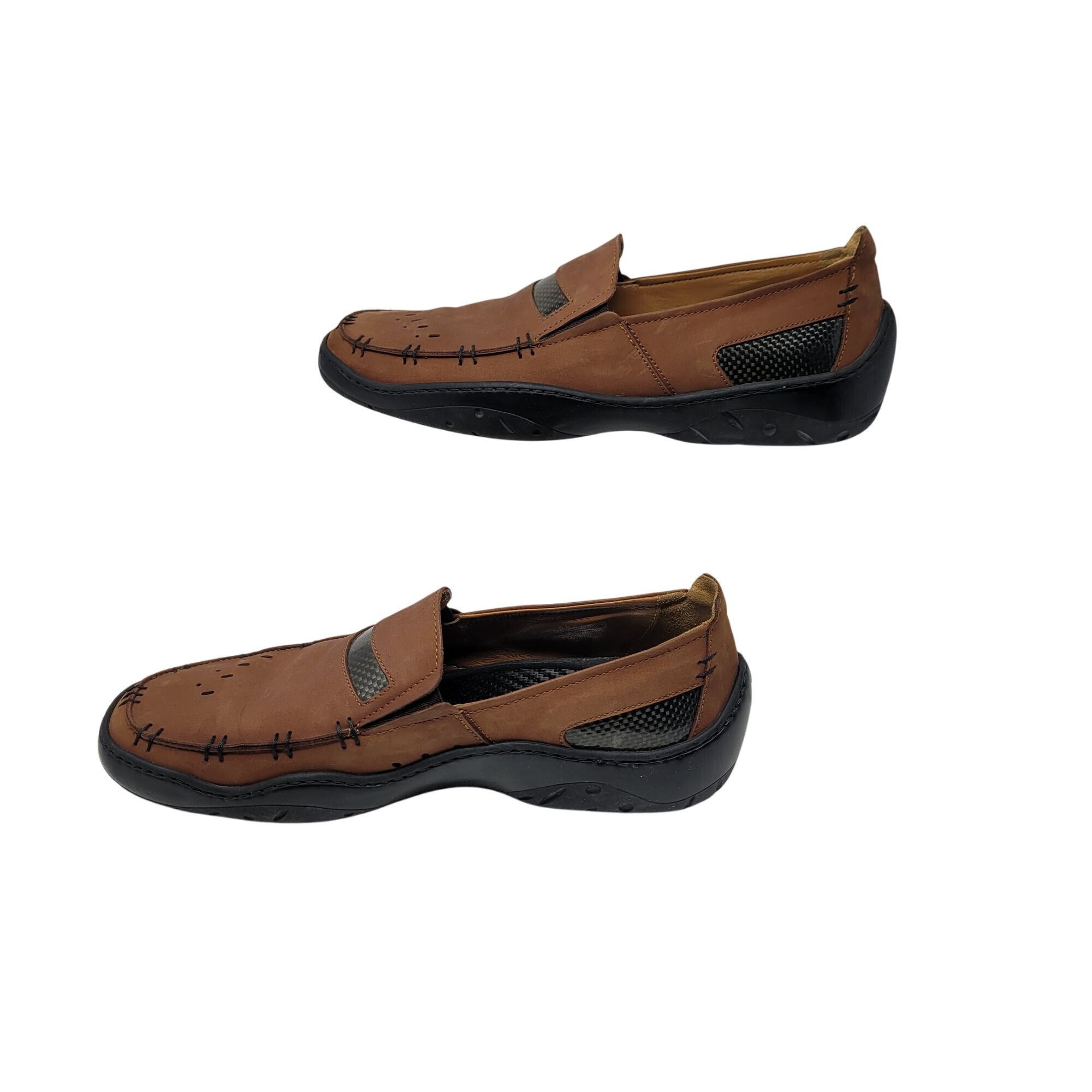 Michael Toschi Michael Toschi Mens Mach 8284 Leather Driving Loafers Brown Size US 9 / EU 42 - 6 Thumbnail