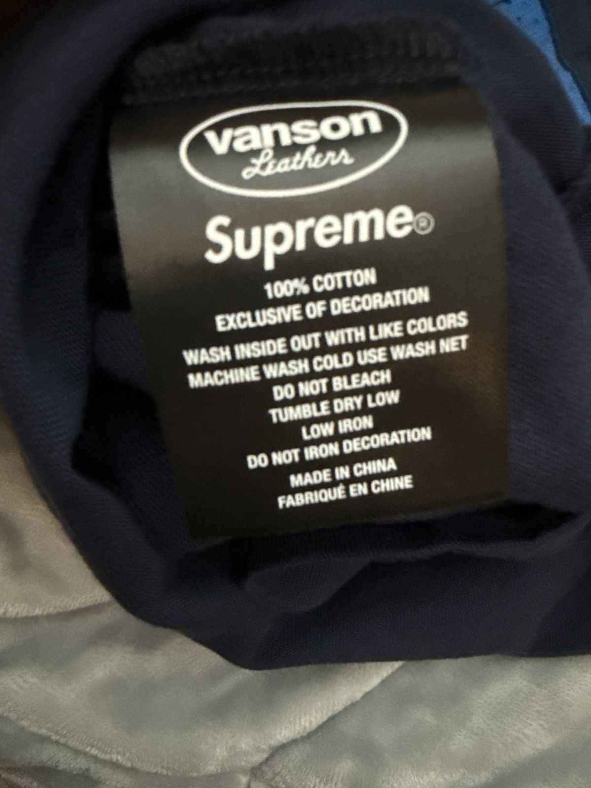 Supreme × Vanson Leathers Supreme x Vanson Leather long sleeve top Size US M / EU 48-50 / 2 - 6 Thumbnail