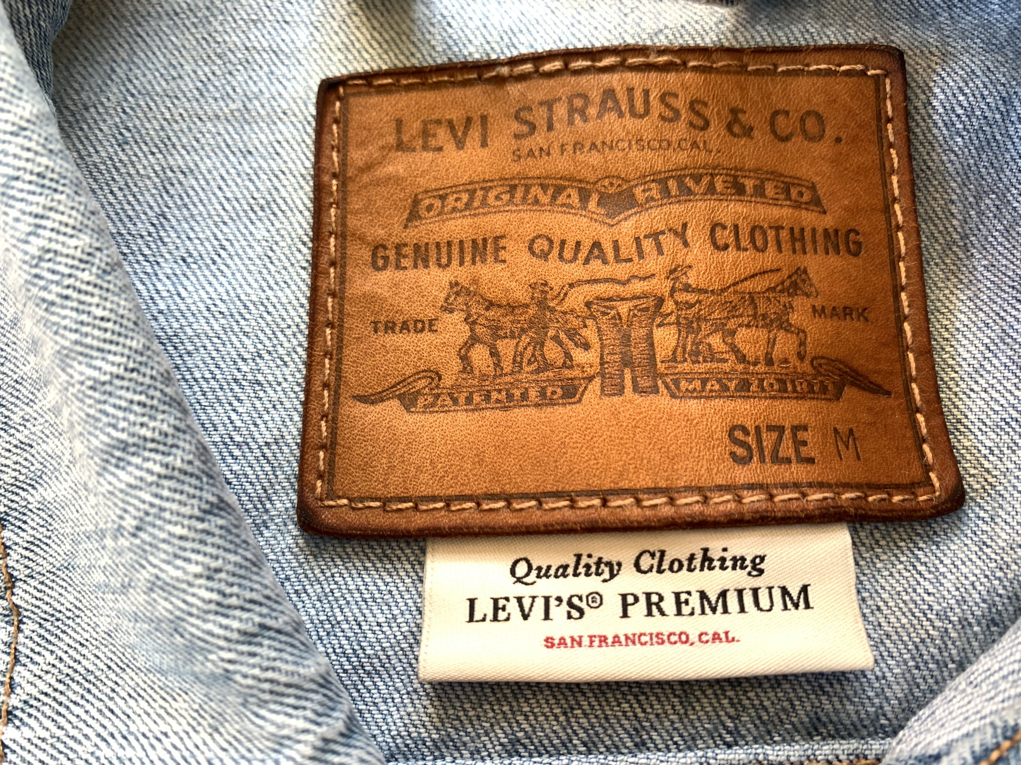 Levi's Levi’s Premium Light Blue Stretch Denim Jacket Size US M / EU 48-50 / 2 - 6 Thumbnail