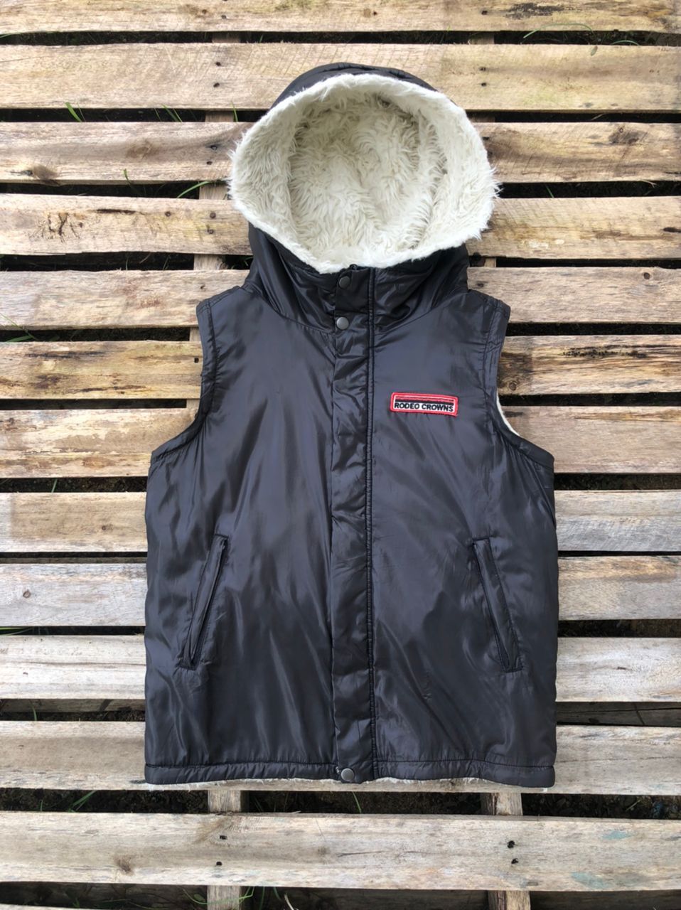 If Six Was Nine × Japanese Brand Ifsixwasnine Style Rodeo Crowns Fur Reversible Vests Hooded Size US S / EU 44-46 / 1 - 1 Thumbnail