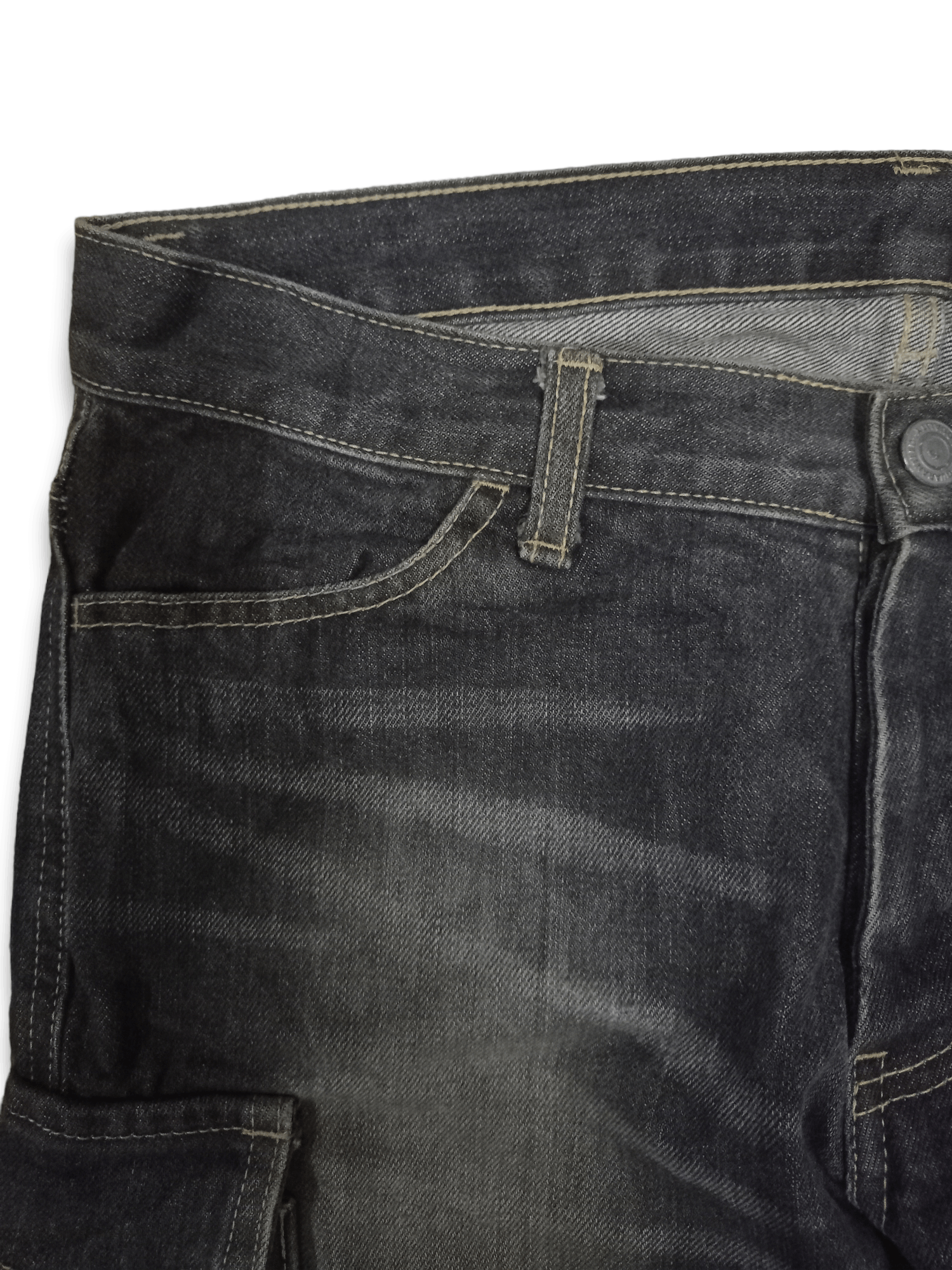 Japanese Brand SALES 🔥 Vintage Japanese Brand Cargo Denim Pants Size US 31 - 4 Thumbnail