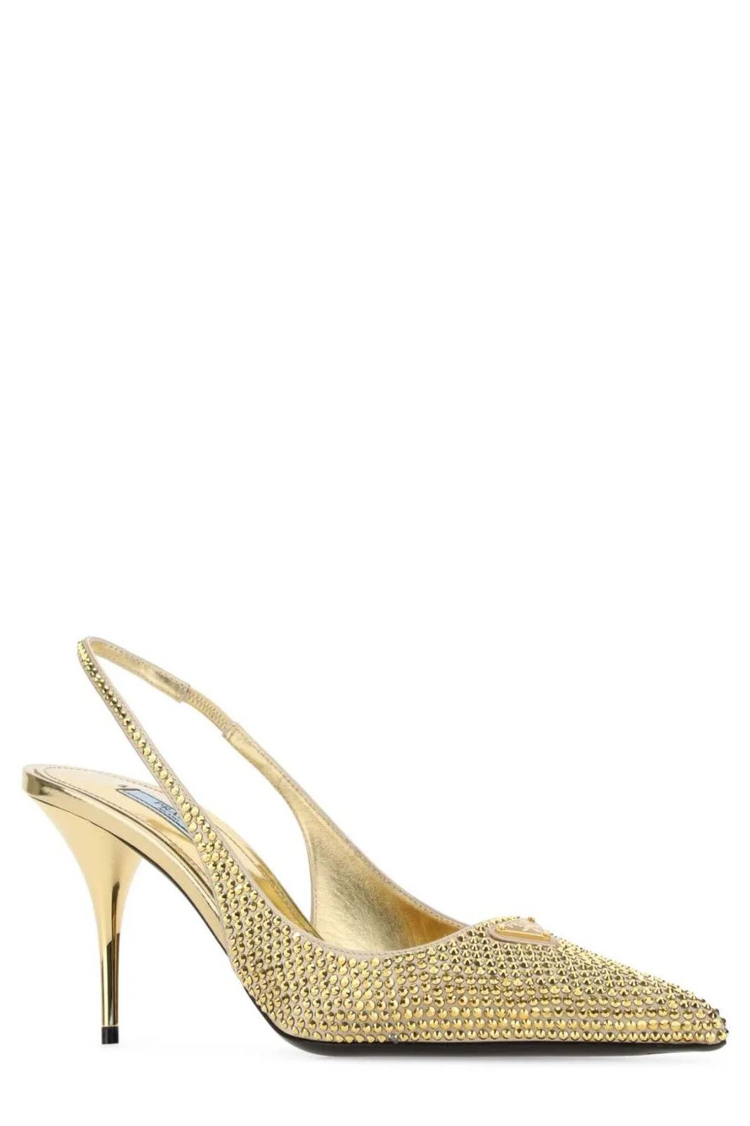 Crystal Embellished Slingback Heels