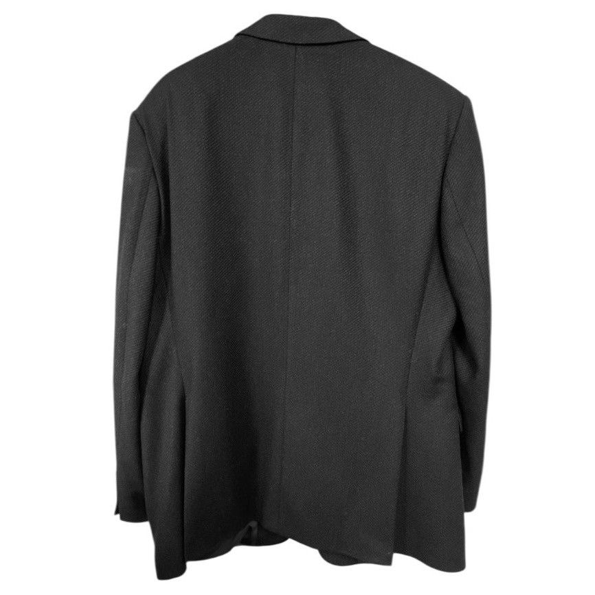 Hugo Boss × Loro Piana × Vintage 🧿textured cashmere wool tailored 3-buttons blazer black Size 52R - 6 Thumbnail