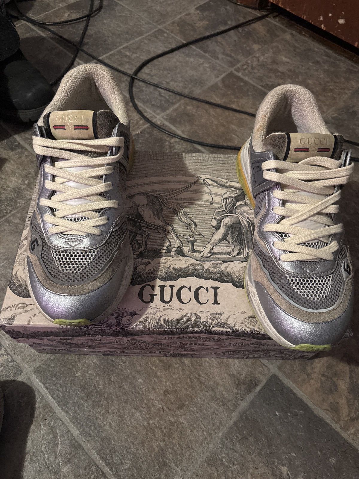 Gucci Gucci Ultrapace “silver metallic” Size US 8.5 / EU 41-42 - 2 Thumbnail