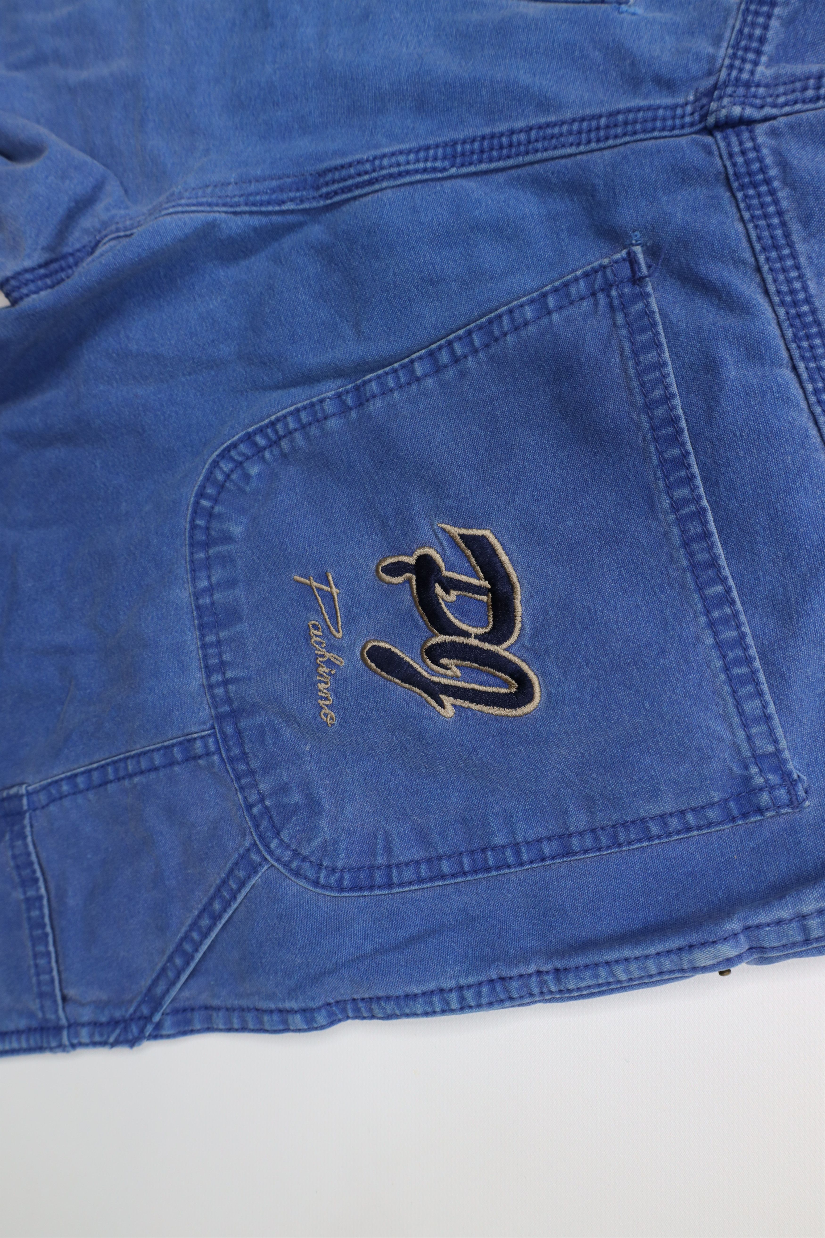 Vintage Vintage 90s Y2K Streetwear Stonewash Baggy Dungaree Shorts Size US 31 - 13 Thumbnail
