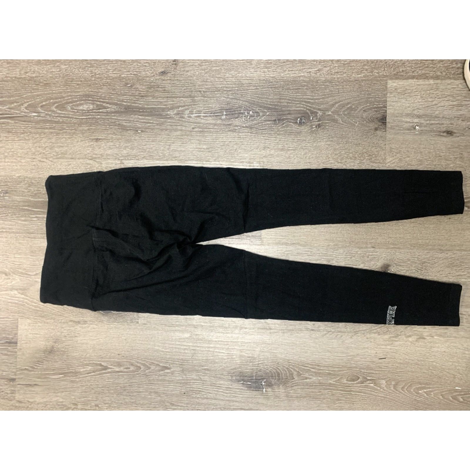 Pinko VINTAGE? No. Victoria Secret Pink High Waist Leggings XS Black Glitter Love Pink Ankle Pants Women XS Glitter Leggings Women Size 26" / US 2 / IT 38 - 4 Thumbnail