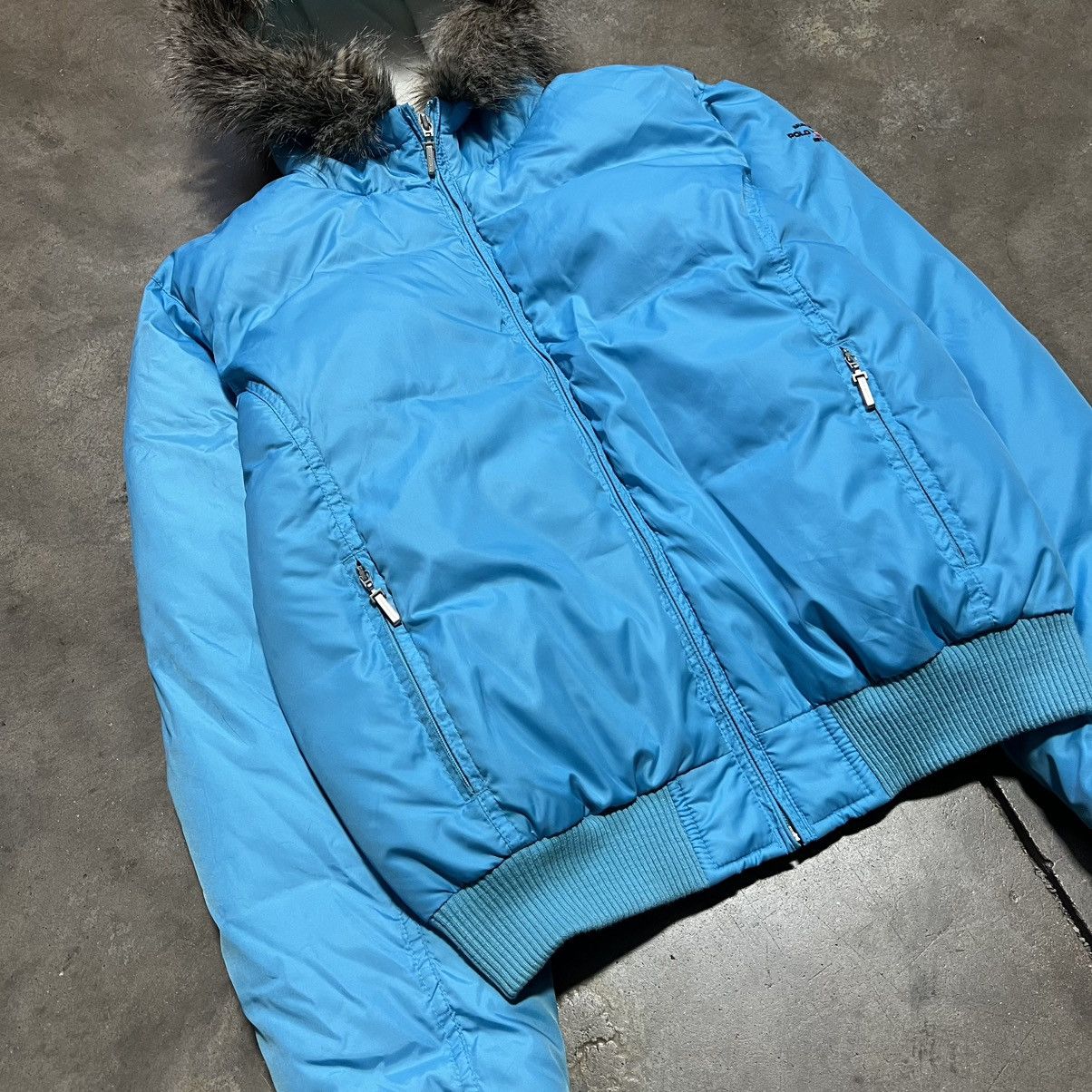 Polo Ralph Lauren Vintage Polo Ralph Lauren Puffer Jacket Fur Hood Down Filled Size L / US 10 / IT 46 - 4 Thumbnail