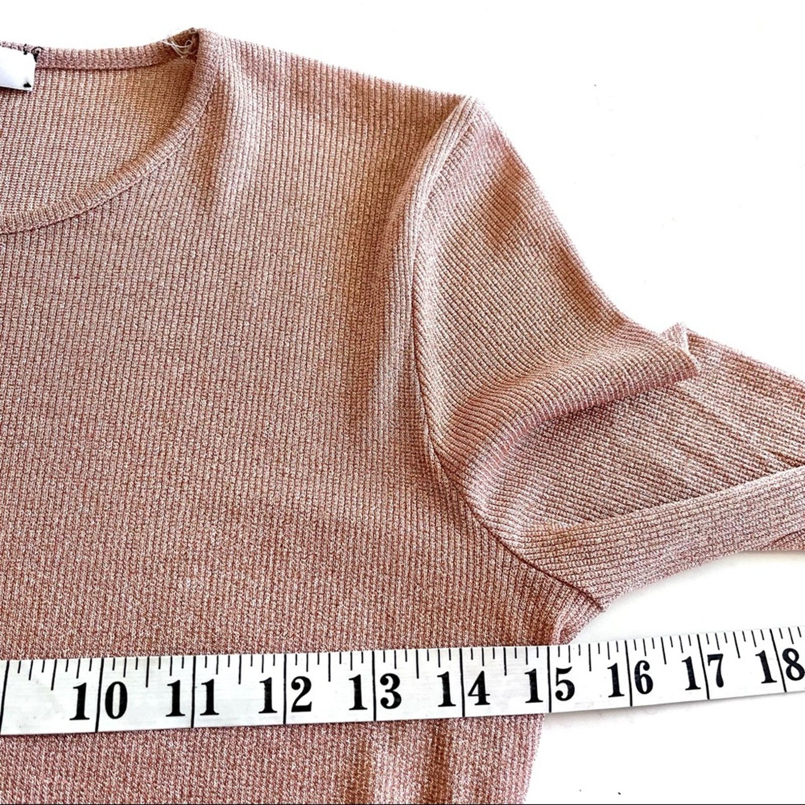 DOROTHEE SCHUMACHER Dorothee Schumacher ribbed gold thread pullover top Size XS / US 0-2 / IT 36-38 - 8 Thumbnail
