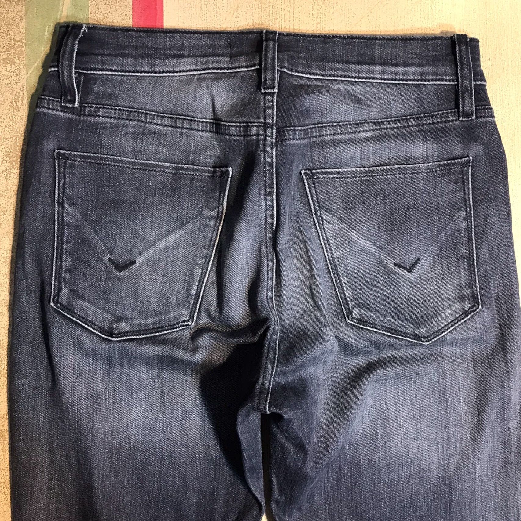 Hudson Hudson Barbara Jeans Womens Black Skinny High Waist Distressed 26 Inseam 30 Zip 5-Pocket Denim Cotton Blend USA Shirt? Size 26" / US 2 / IT 38 - 3 Thumbnail