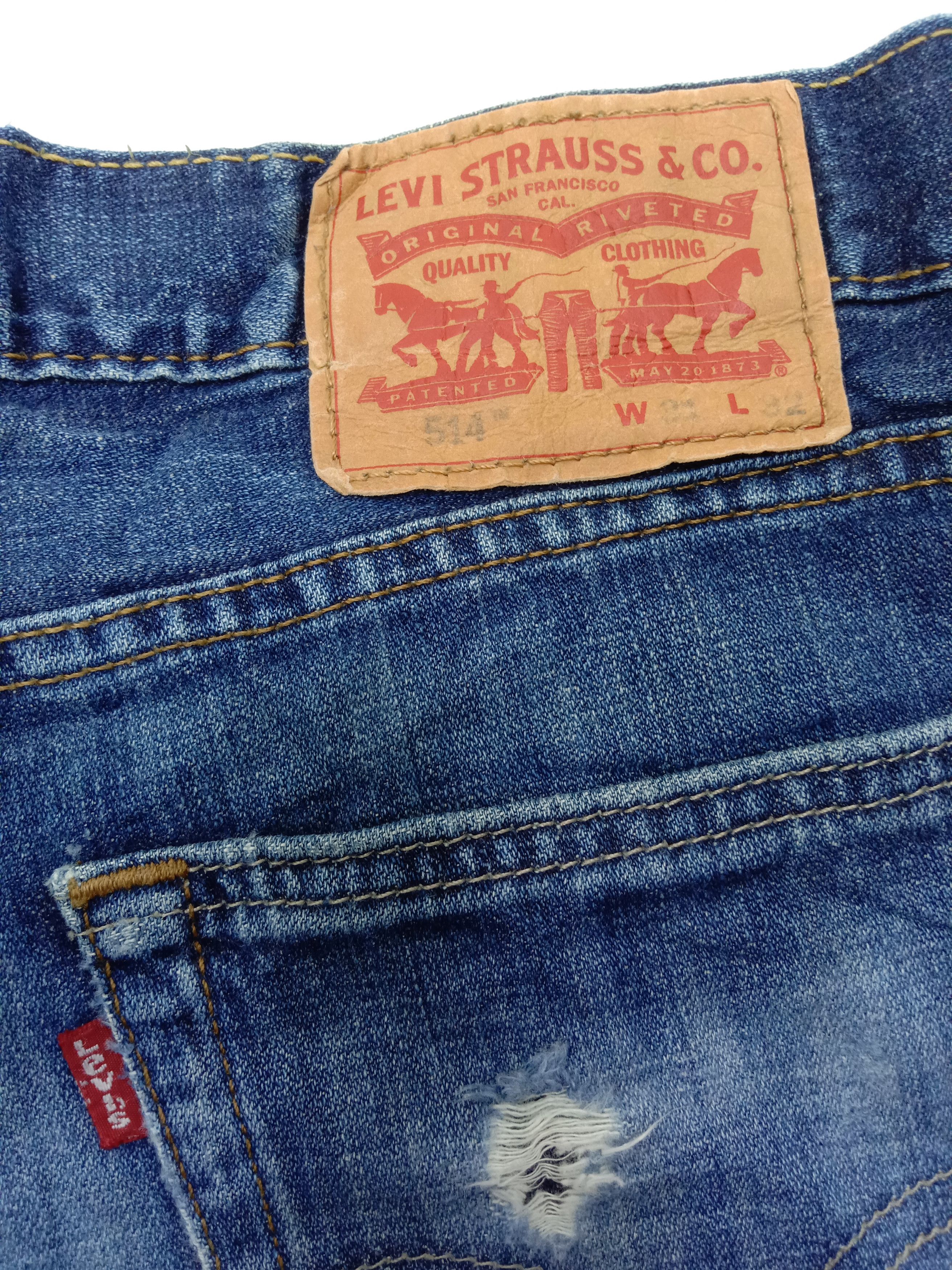 Levi's Vintage Levi's 514 Jeans Slim Straight Distressed Denim Size US 31 - 14 Thumbnail
