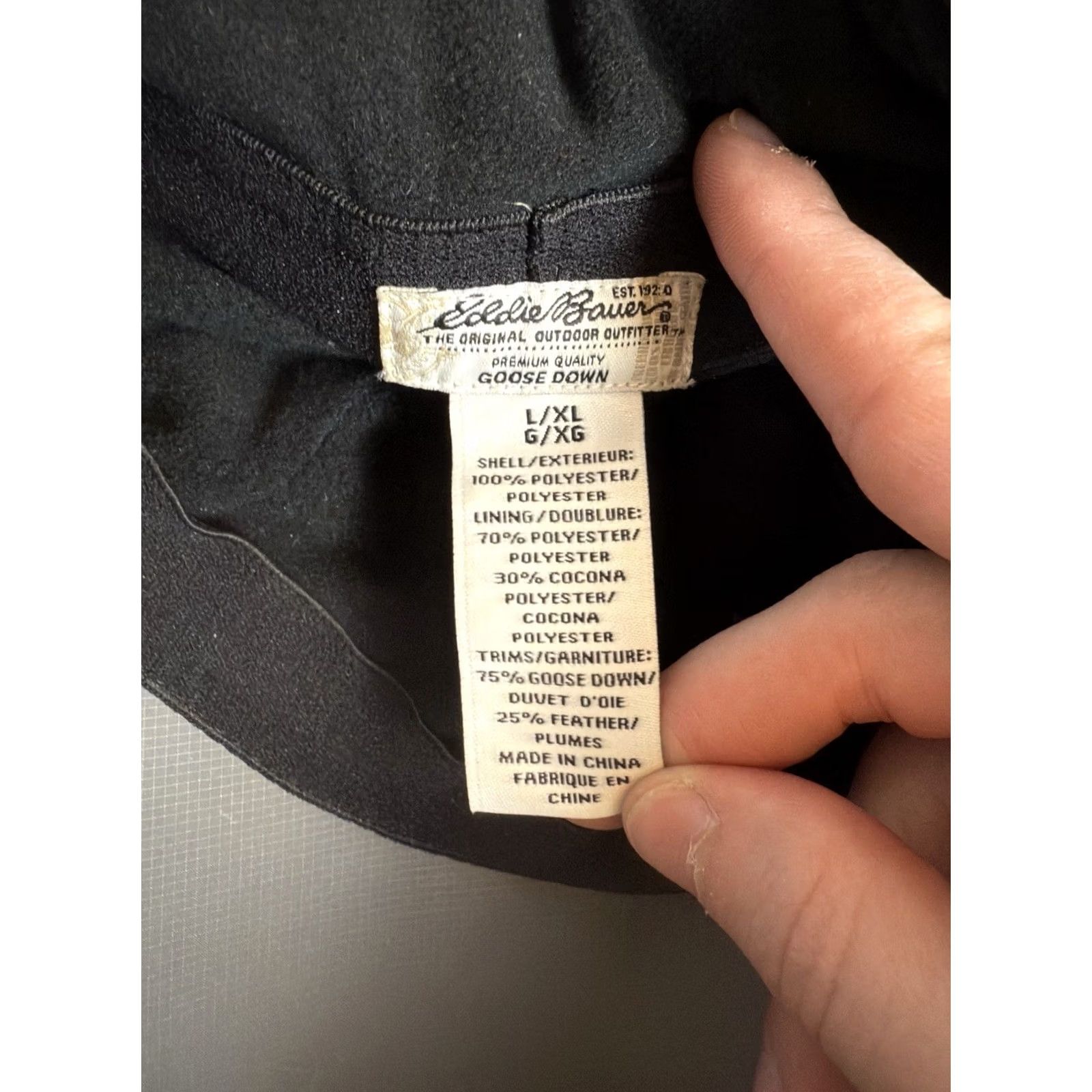 Eddie Bauer Eddie Bauer Trapper Hat Cap ear flap L/XL Gray Fleece Lined Goose Down Filled Mens Winter Insulated Size US L / EU 52-54 / 3 - 6 Thumbnail