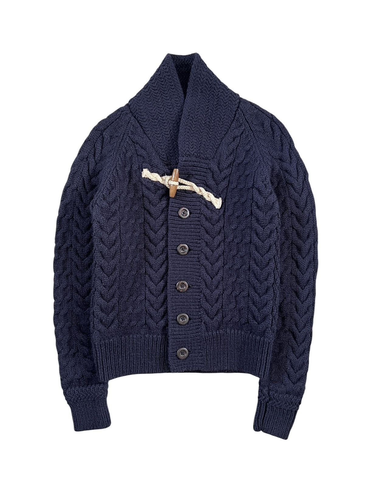 Nigel Cabourn Nigel Cabourn Toggle Shawl-Collar Cardigan Sweater Size US XS / EU 42 / 0 - 12 Thumbnail