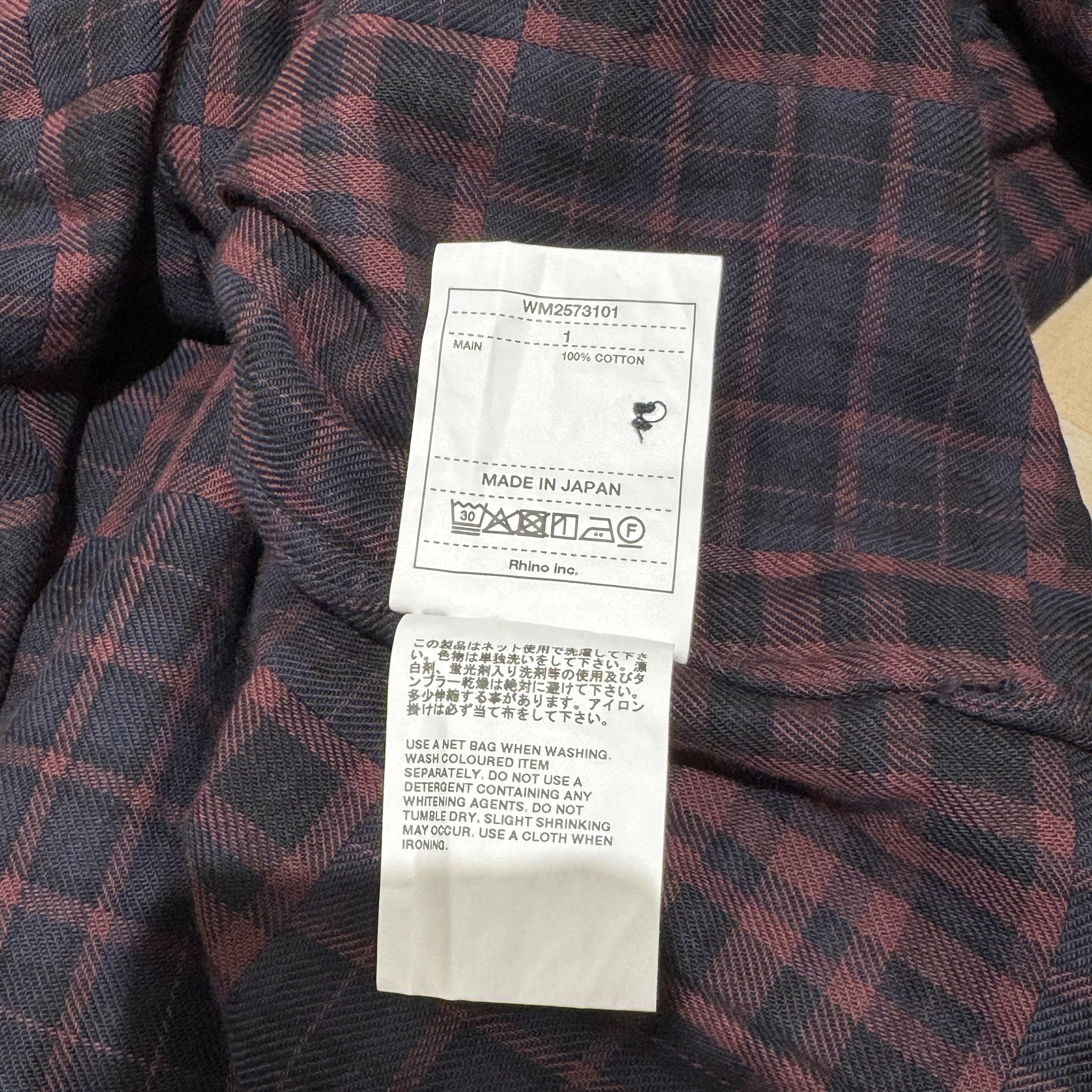 White Mountaineering Rare New WM Corduroy Collar Plaid Oversize shirt Size US S / EU 44-46 / 1 - 9 Thumbnail