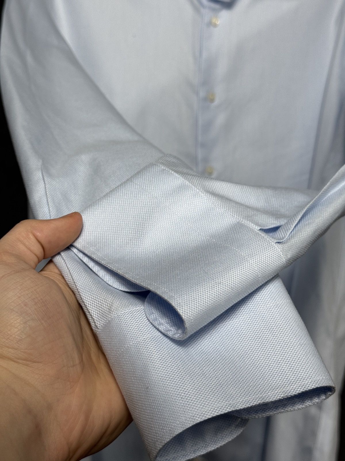 Suitsupply SUITSUPPLY Traveller Button up Dress shirt blue Size US M / EU 48-50 / 2 - 2 Thumbnail