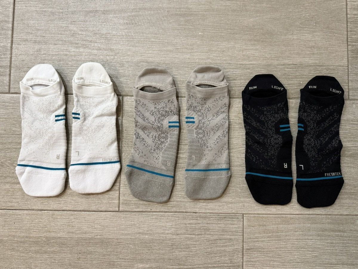 Stance Socks Stance Light Performance Tab 3 Pack White Grey Black Socks L Size ONE SIZE - 1 Thumbnail