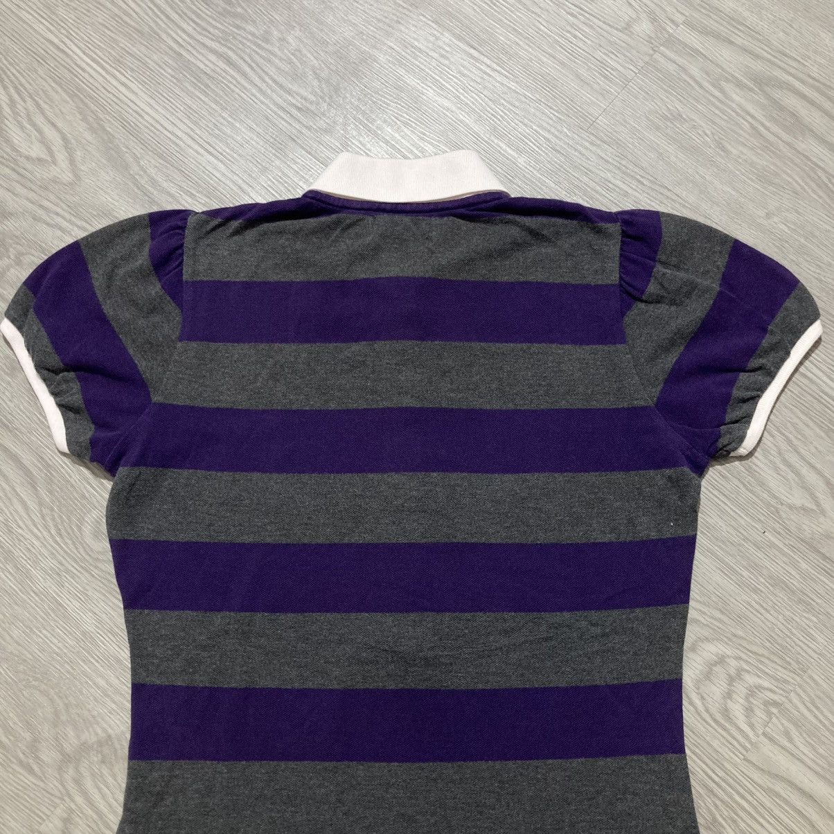 Burberry Vintage Burberry Blue Label Women Polo Tee Stripe Luxuruy Size XS / US 0-2 / IT 36-38 - 12 Thumbnail