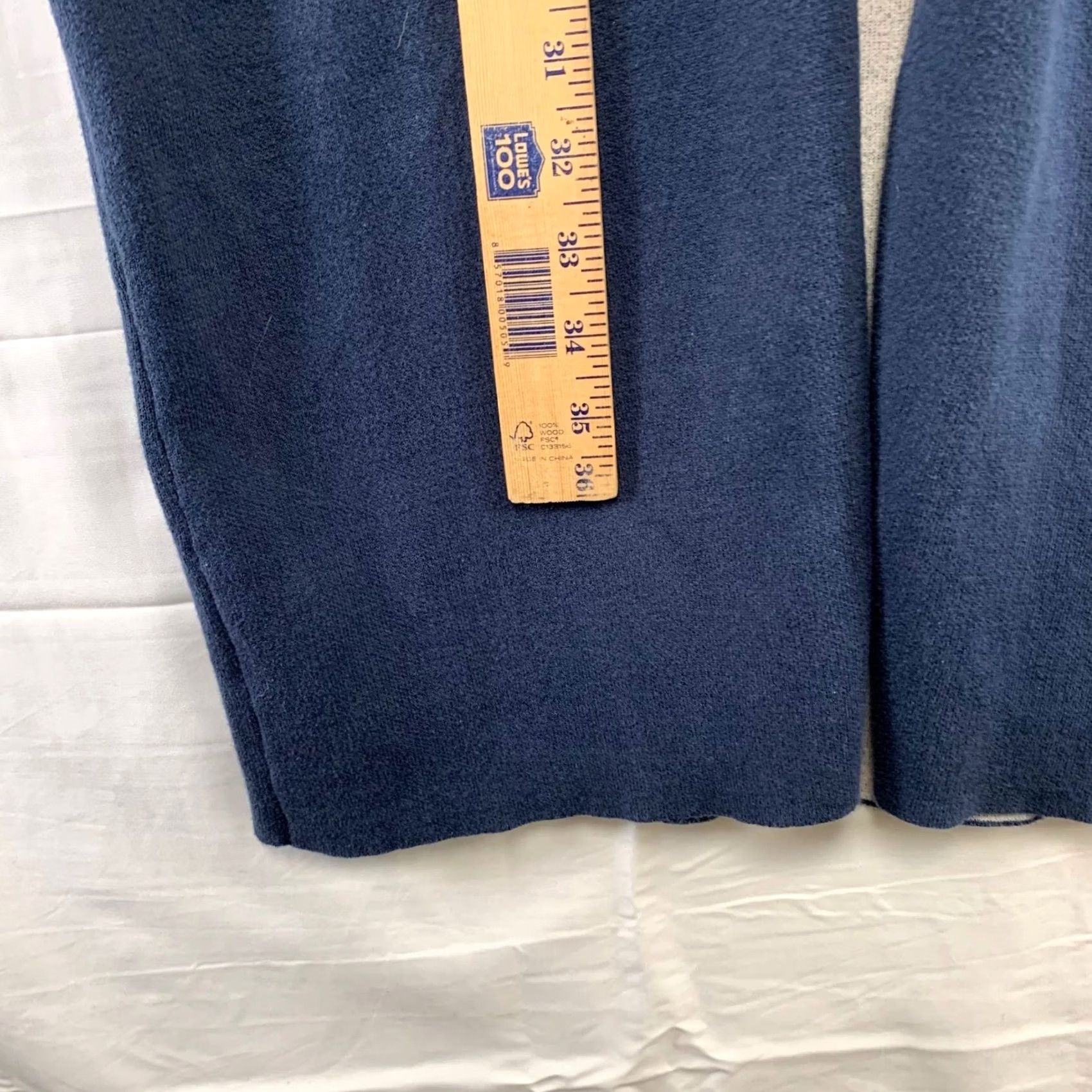 Citizen Modern Citizen Cardigan Womens S/S? Navy Blue Longline Open Front Knit Sweater Size S / US 4 / IT 40 - 6 Thumbnail