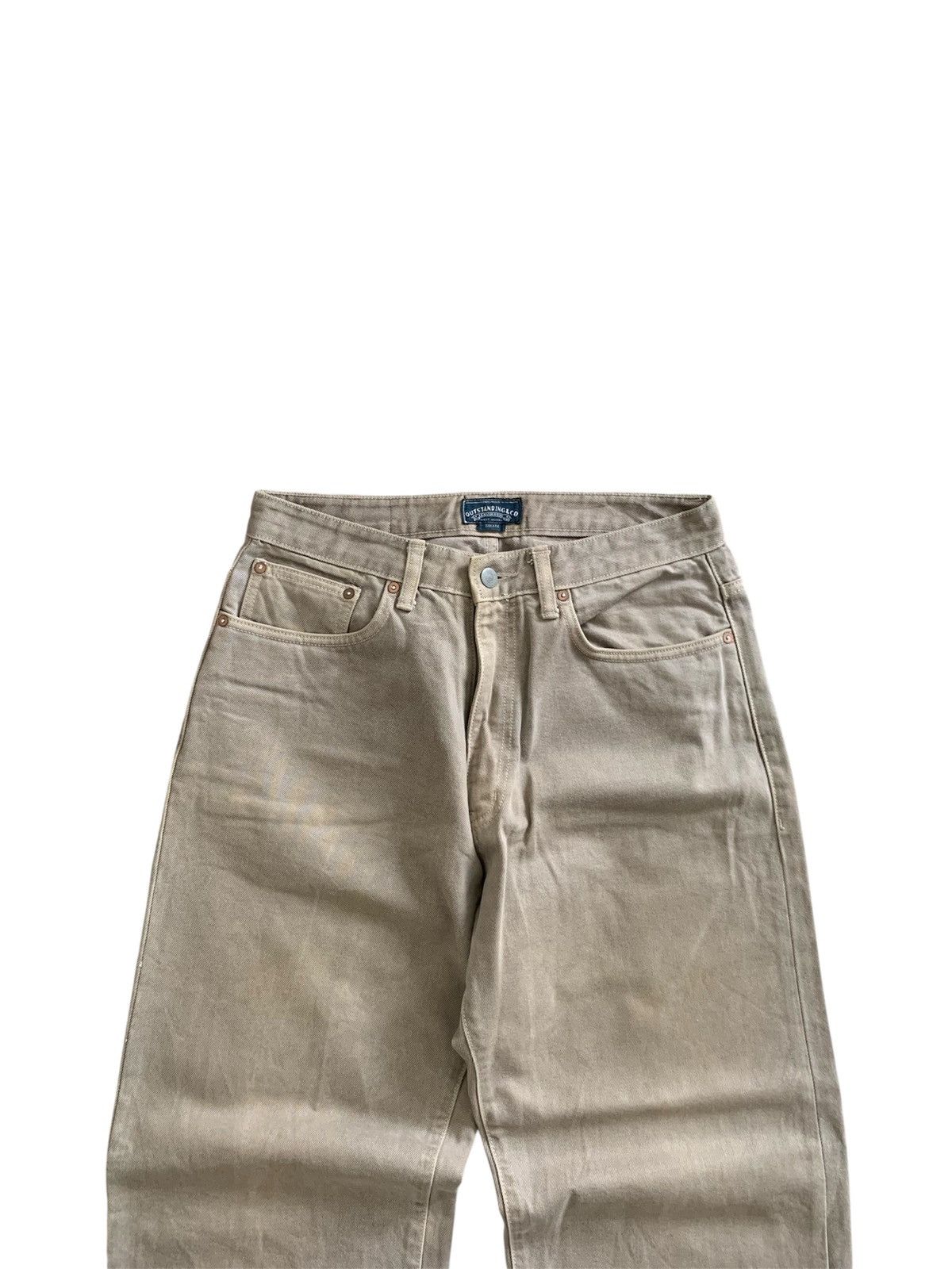 Japanese Brand Outstanding & Co Reguler Wide Baggy Jeans Size US 30 / EU 46 - 6 Thumbnail