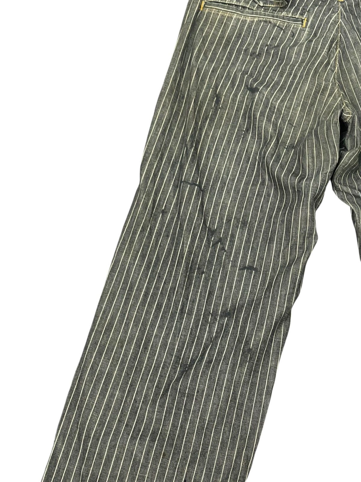 Zucca Thin Denim Zucca Striped Painter Relax Pant 2🟦2 Size US 31 - 6 Thumbnail