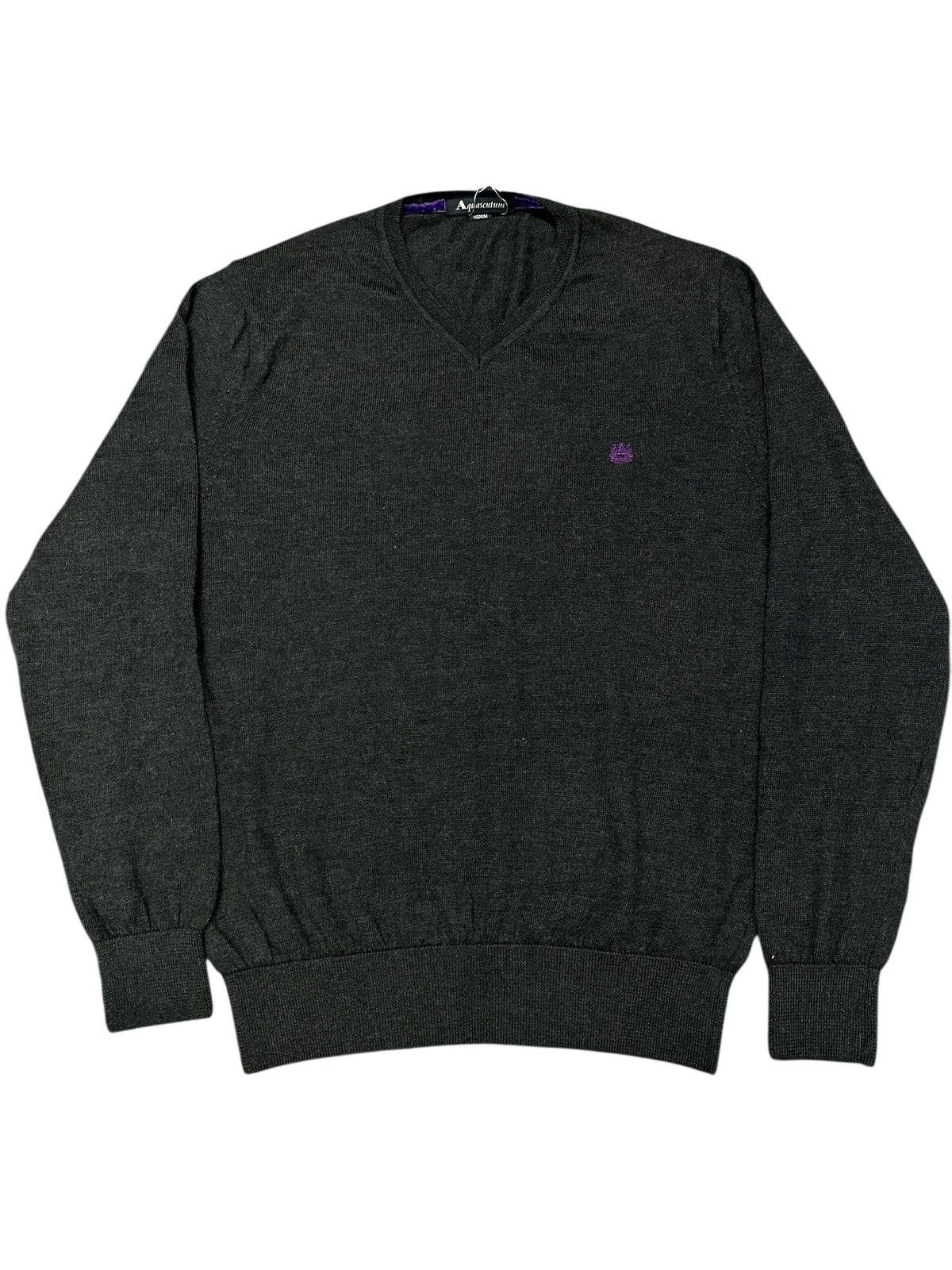 Aquascutum Aquascutum Gray Knitwear Japan 19.5x26.5 Size US M / EU 48-50 / 2 - 1 Thumbnail