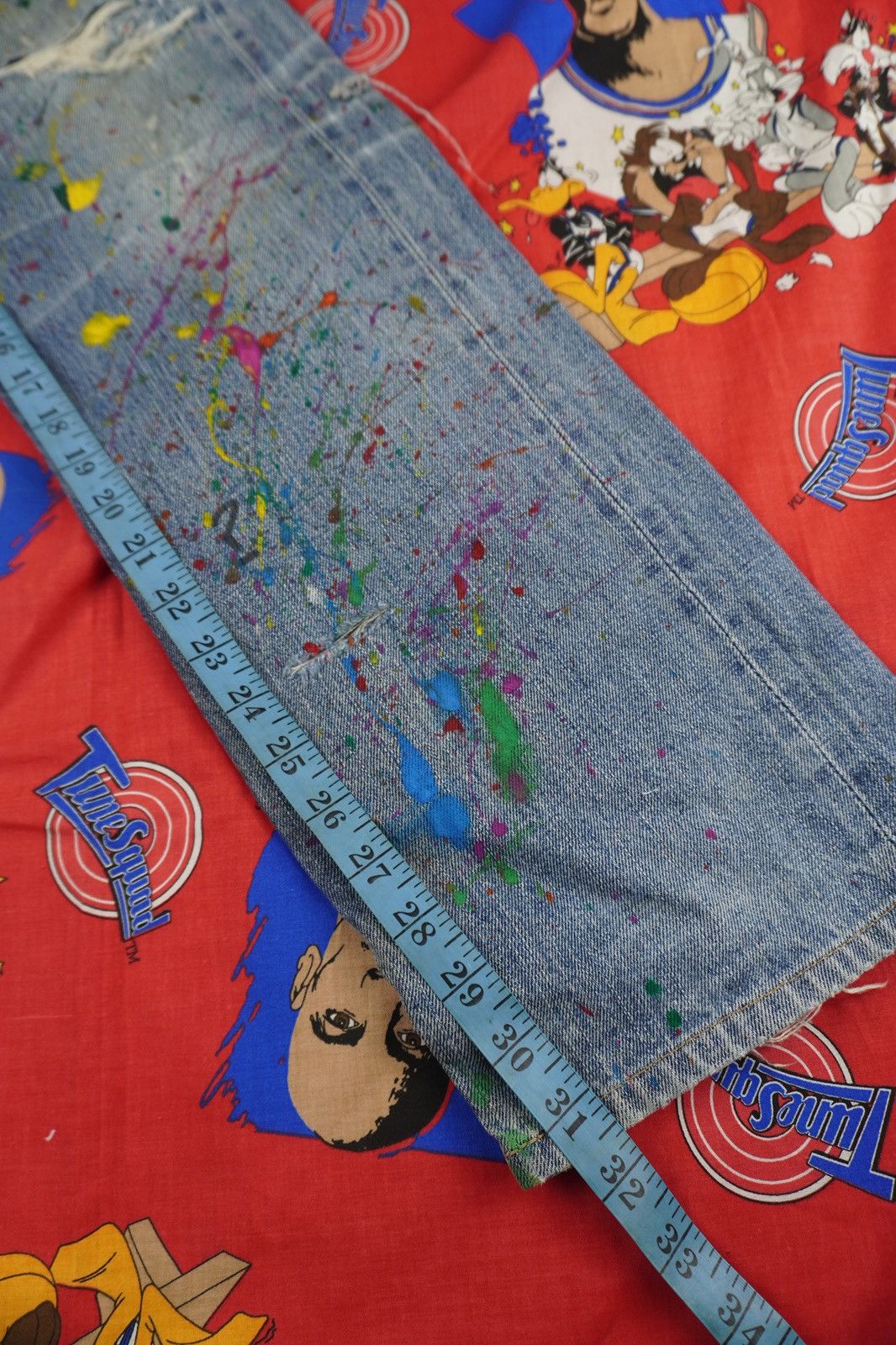 Levi's Vintage Clothing VTG Levi's 502 Big E JAPAN Made Painted Splash Distressed Size US 32 / EU 48 - 21 Thumbnail
