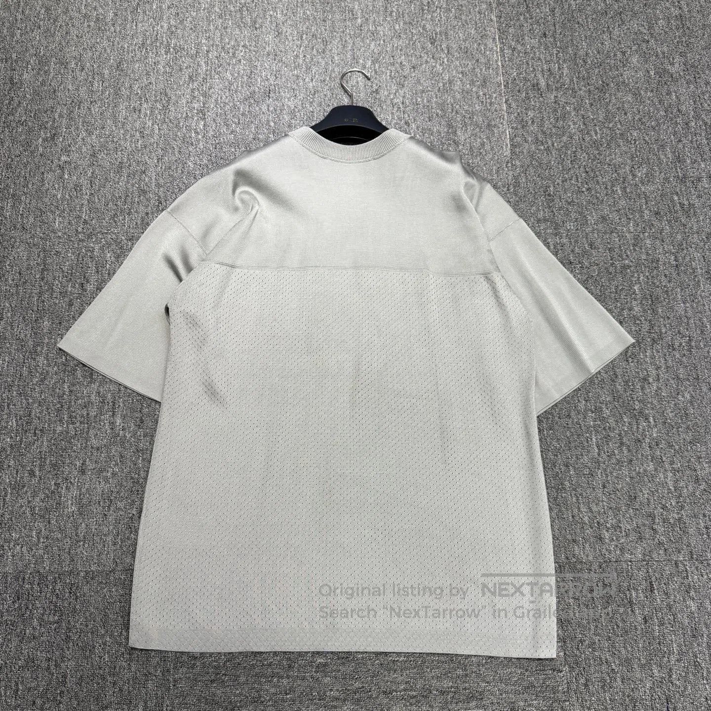 Louis Vuitton Gray V-Neck Short Sleeve Mesh Top. Size US M / EU 48-50 / 2 - 4 Thumbnail