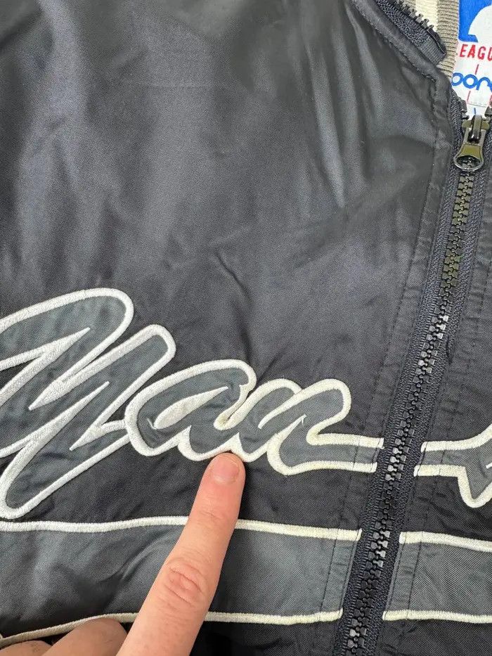 New York Yankees Vintage New York Yankees MLB Bomber Jacket 90s Big Logo Size US L / EU 52-54 / 3 - 8 Thumbnail
