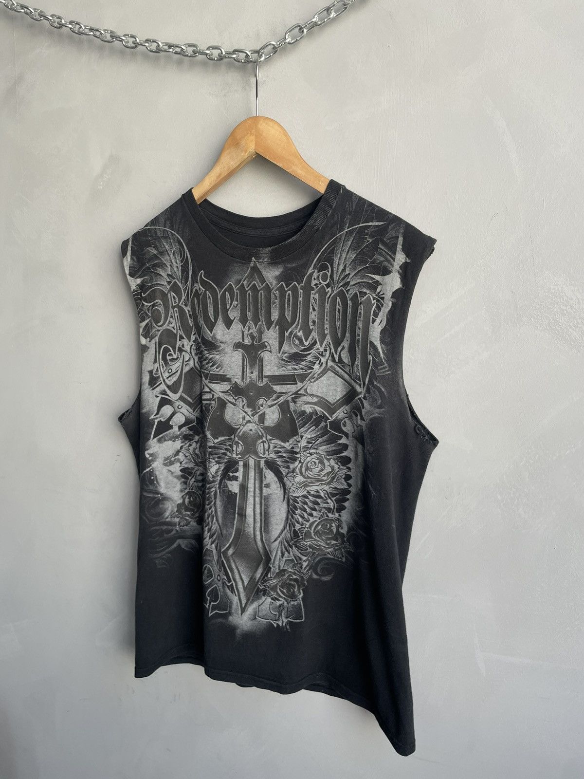 Affliction Faded tank top skull opium affliction style t shirt Size US M / EU 48-50 / 2 - 2 Thumbnail