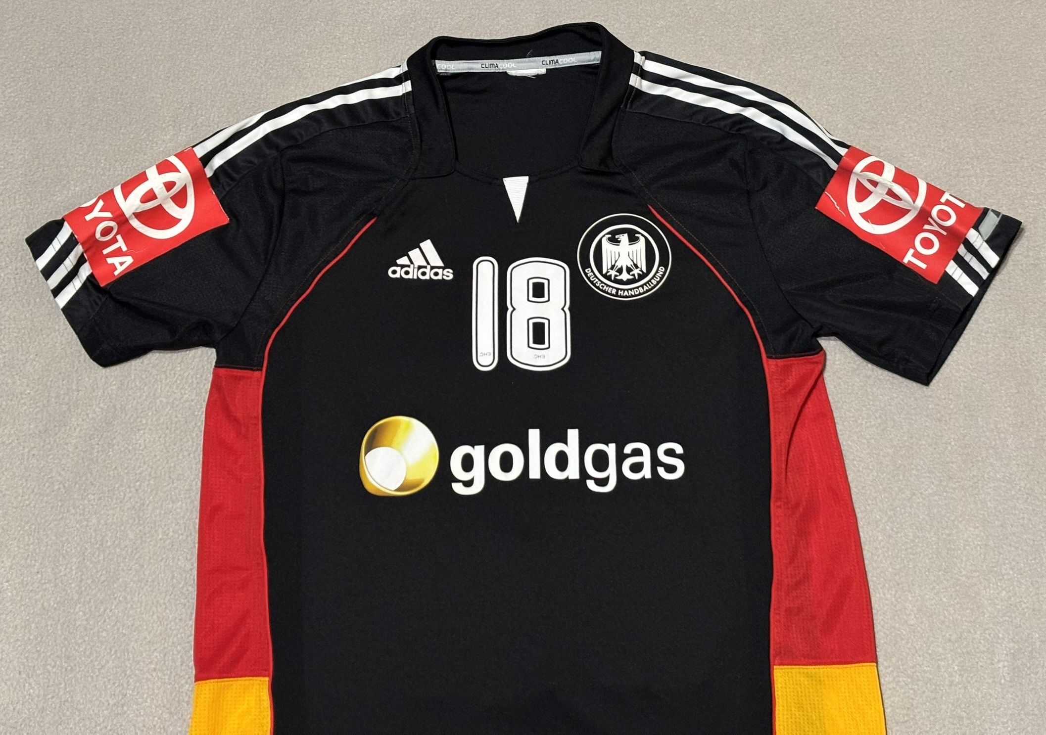 Adidas Germany 2009/2010 Kraus #18 Adidas Player Issue Jersey Size US L / EU 52-54 / 3 - 7 Thumbnail