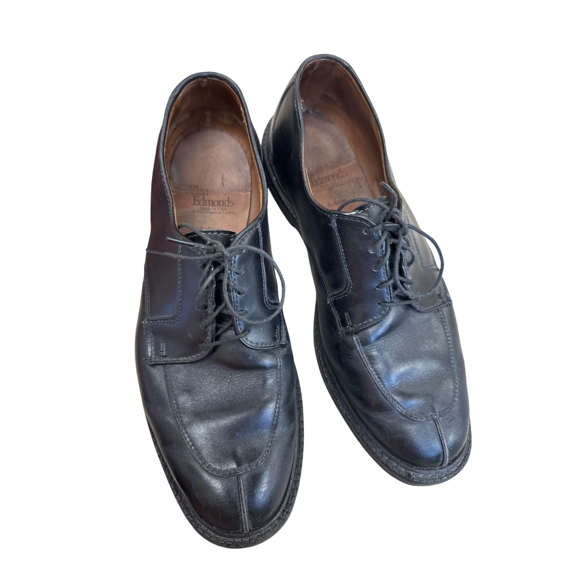Allen Edmonds Allen Edmonds Mens Black Leather Derby Oxfords Size 9.5D SKU Size US 9.5 / EU 42-43 - 8 Thumbnail