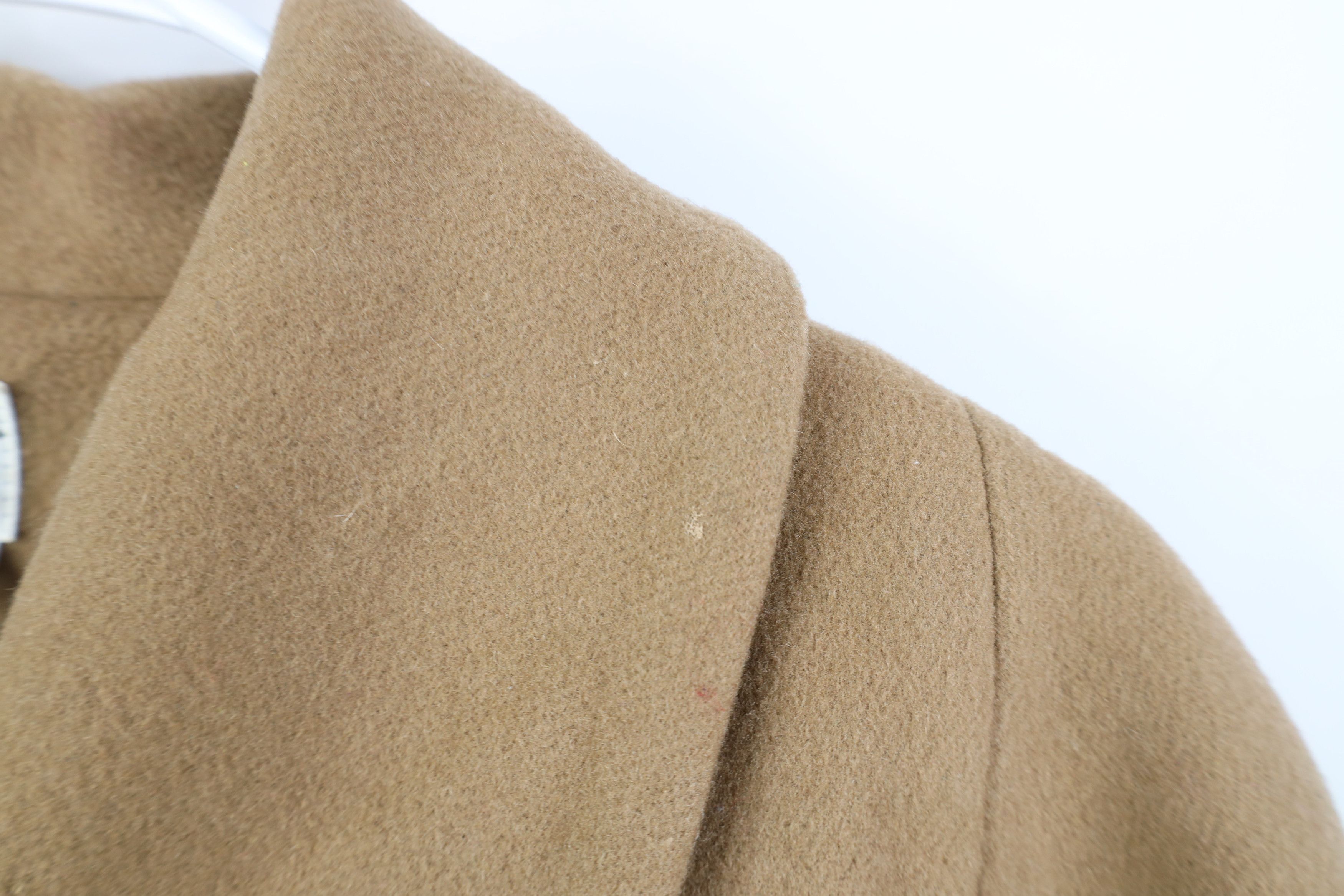 Vintage Vintage 90s Streetwear Heavy Wool Overcoat Jacket Beige Tan Size XL / US 12-14 / IT 48-50 - 7 Thumbnail