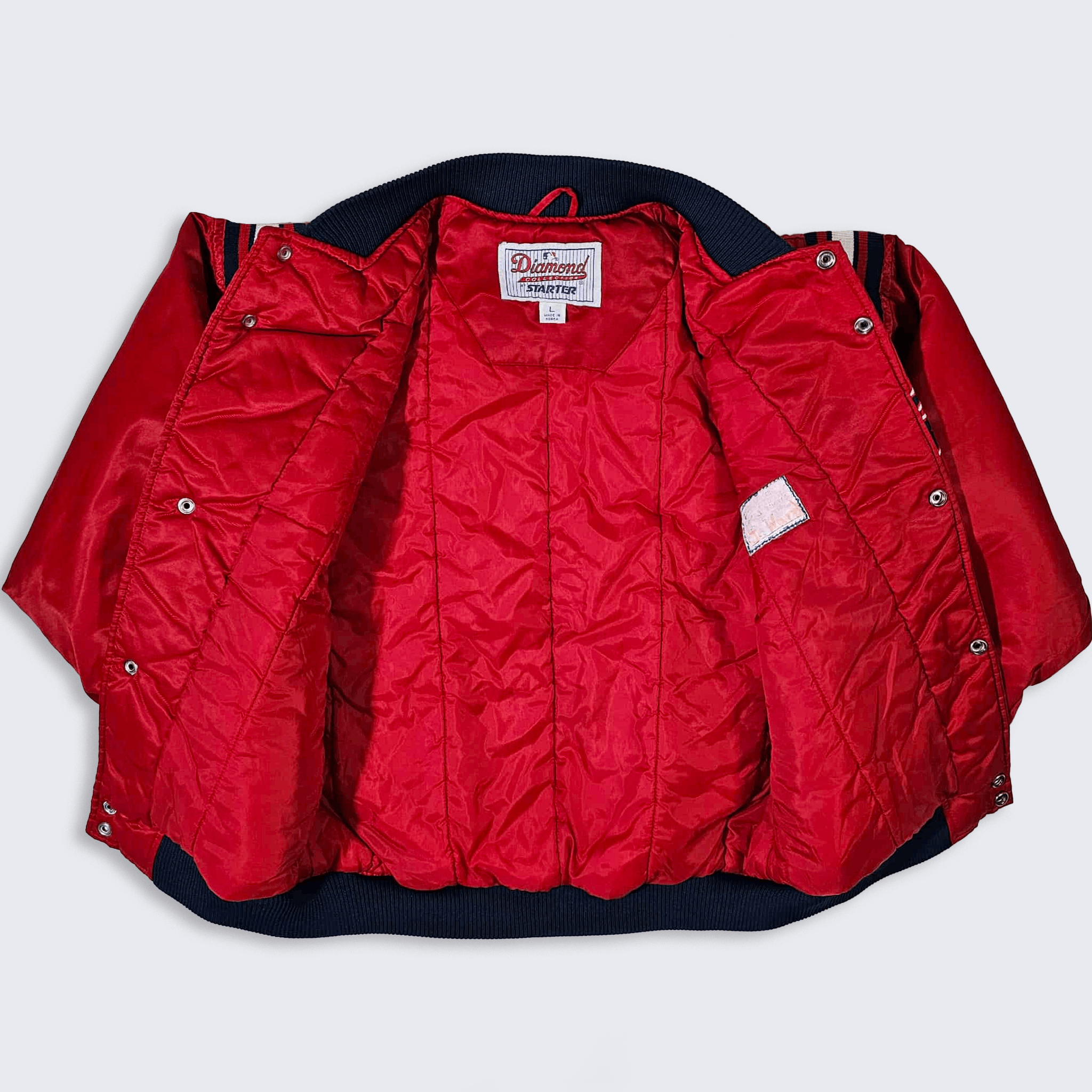 MLB Cleveland Indians Vintage 90s YOUTH Satin Bomber Jacket Size US S / EU 44-46 / 1 - 3 Thumbnail