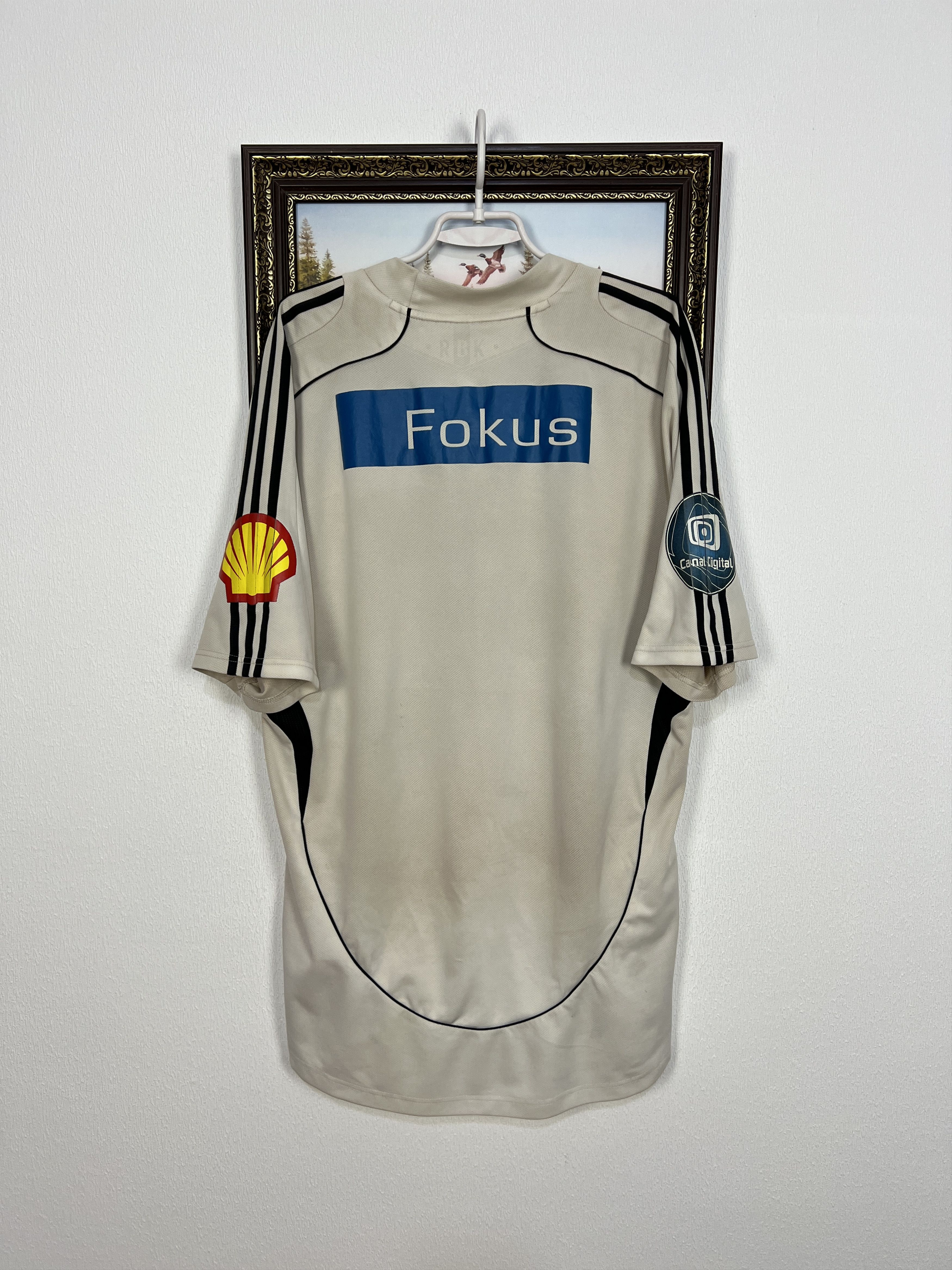 Adidas Rosenborg Home football shirt 2009 Soccer Adidas Jersey Size US XXL / EU 58 / 5 - 14 Thumbnail