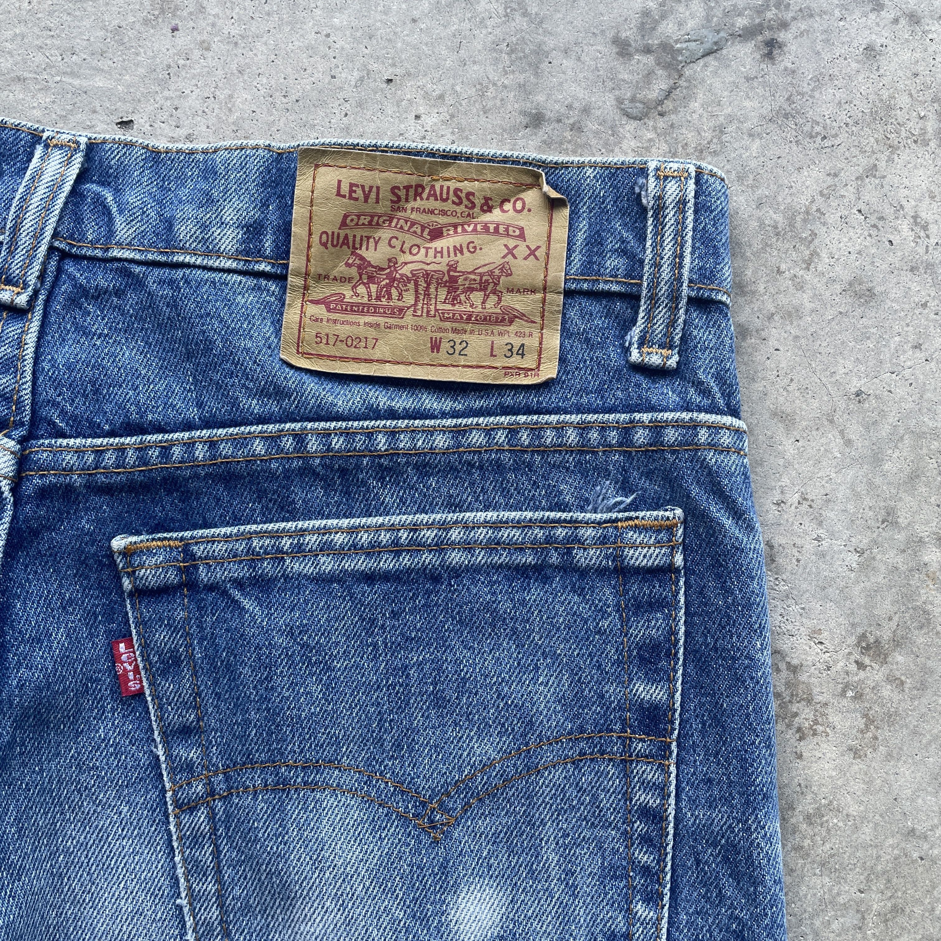 Levi's W31 Vintage Levi’s 517-0217 Flared Faded Bootcut Jeans Pants Size US 31 - 11 Thumbnail