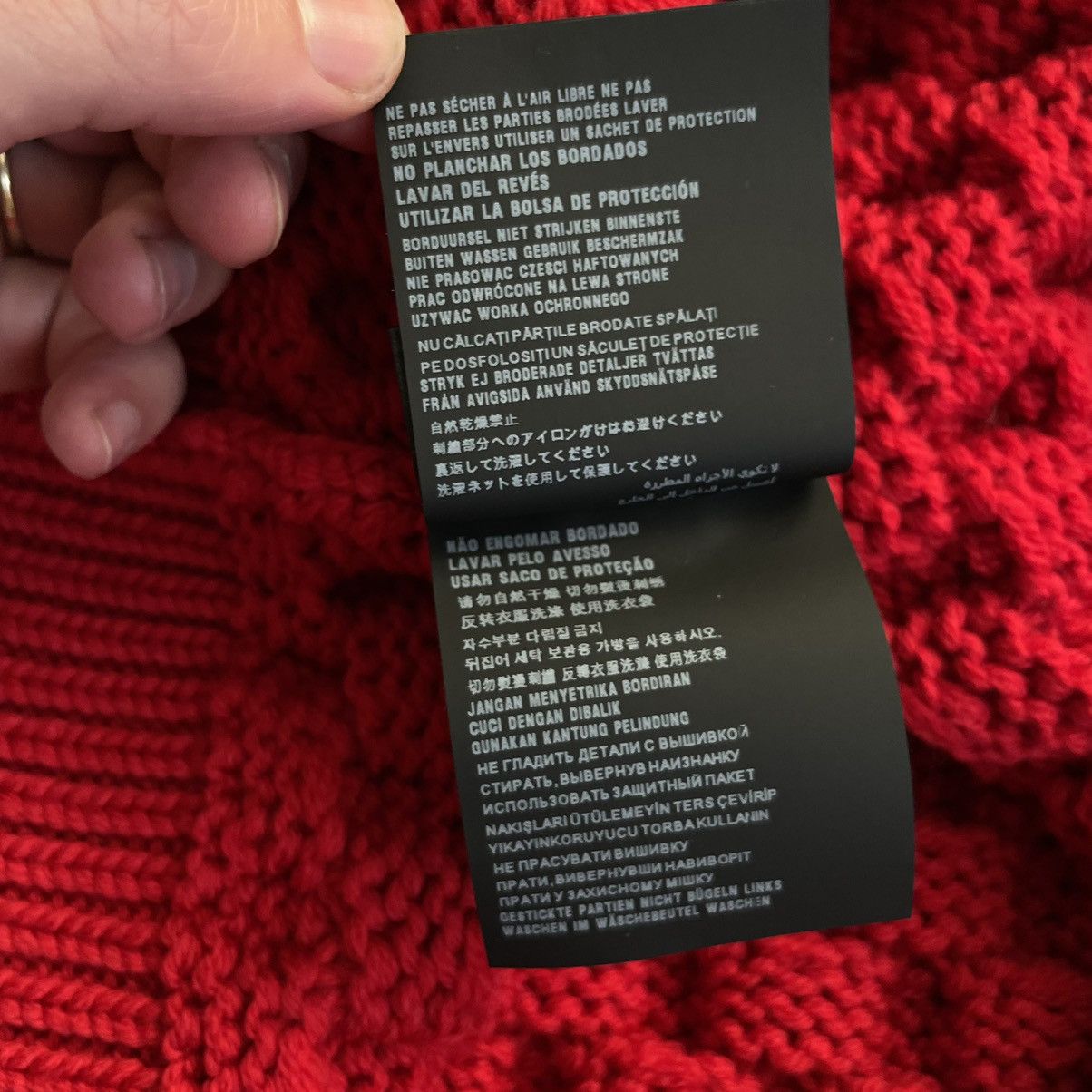 Prada Prada Crystal Embellished Wool Knit Sweater Red Limited Size S / US 4 / IT 40 - 21 Thumbnail