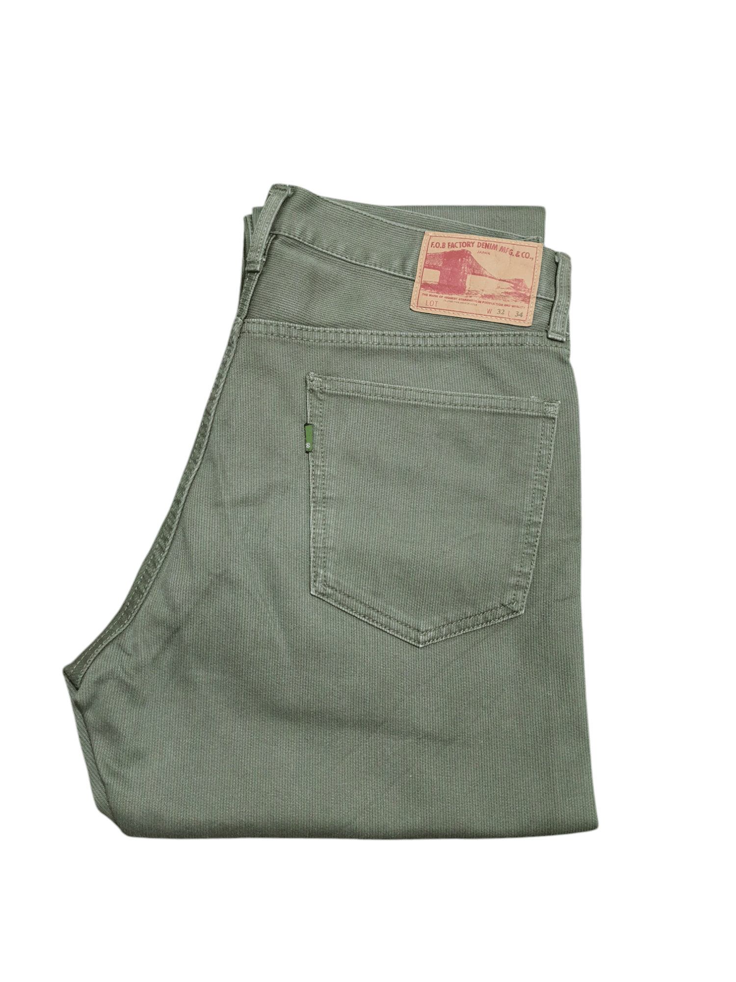 FOB Factory × Japanese Brand FOB FACTORY 31”/40” GREEN JEANS Size US 31 - 4 Thumbnail