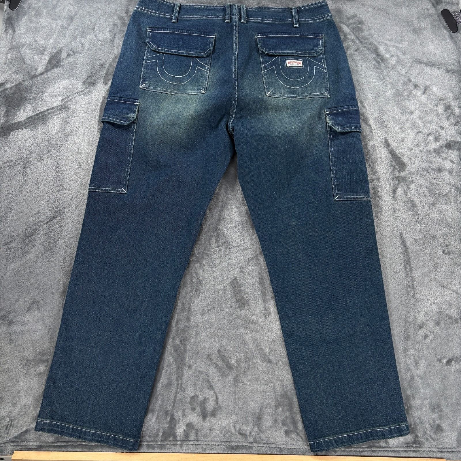 True Religion True Religion Denim Cargo Pants Mens 36X32 Medium Amber Nigh Size US 36 / EU 52 - 3 Thumbnail